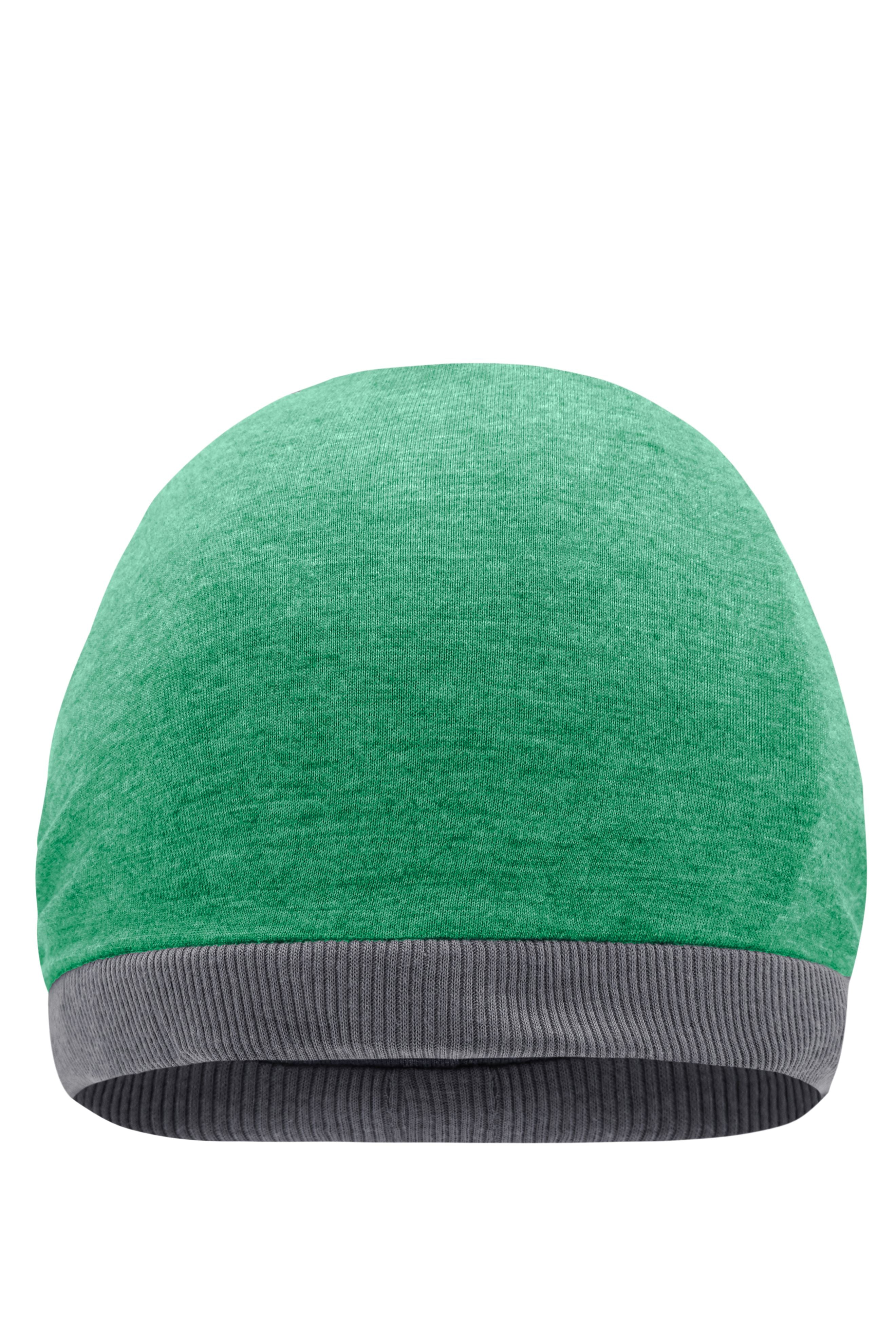 James & Nicholson Legere Streetwear Mütze green-melange/dark-grey