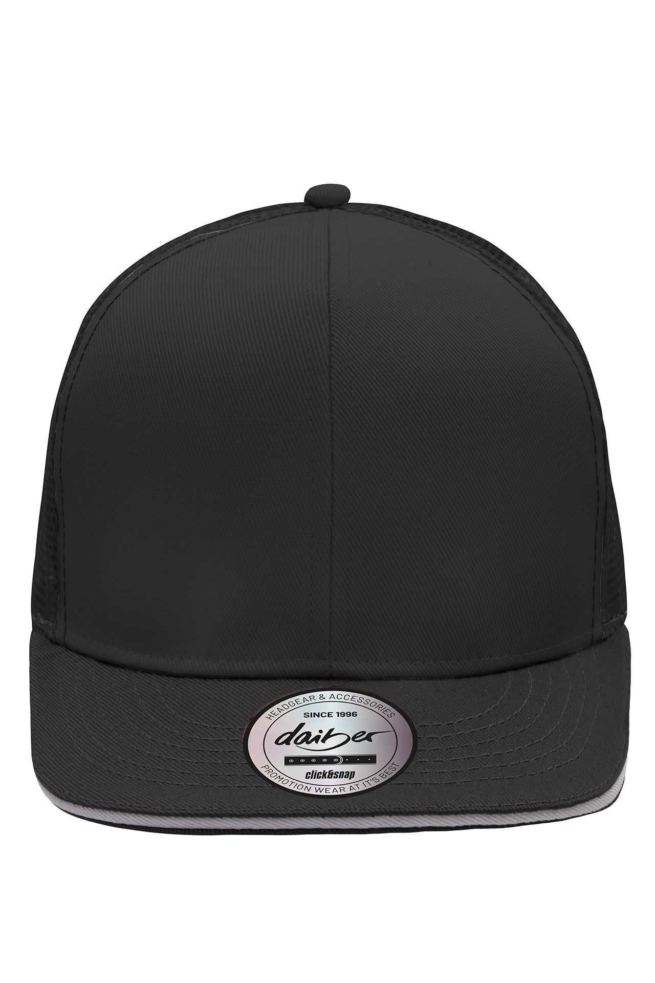 James & Nicholson Stylische Mesh Cap black/light-grey