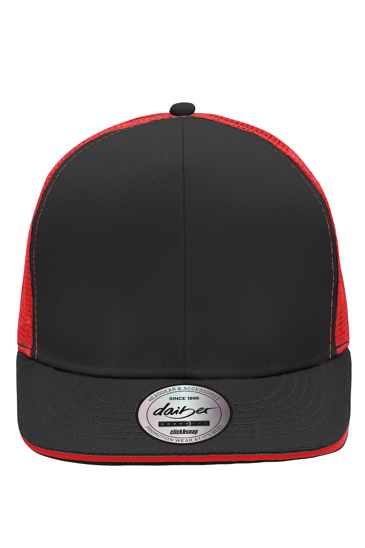 James & Nicholson Stylische Mesh Cap black/red