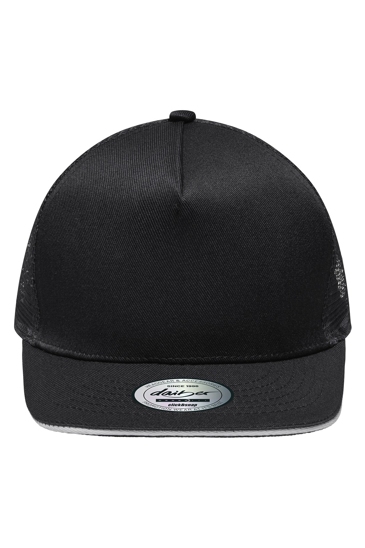 James & Nicholson Stylische Mesh Cap black/light-grey