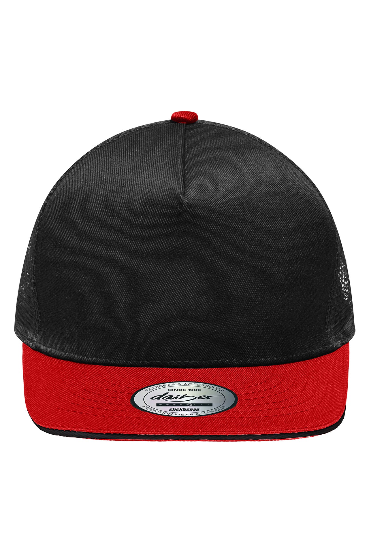 James & Nicholson Stylische Mesh Cap black/red