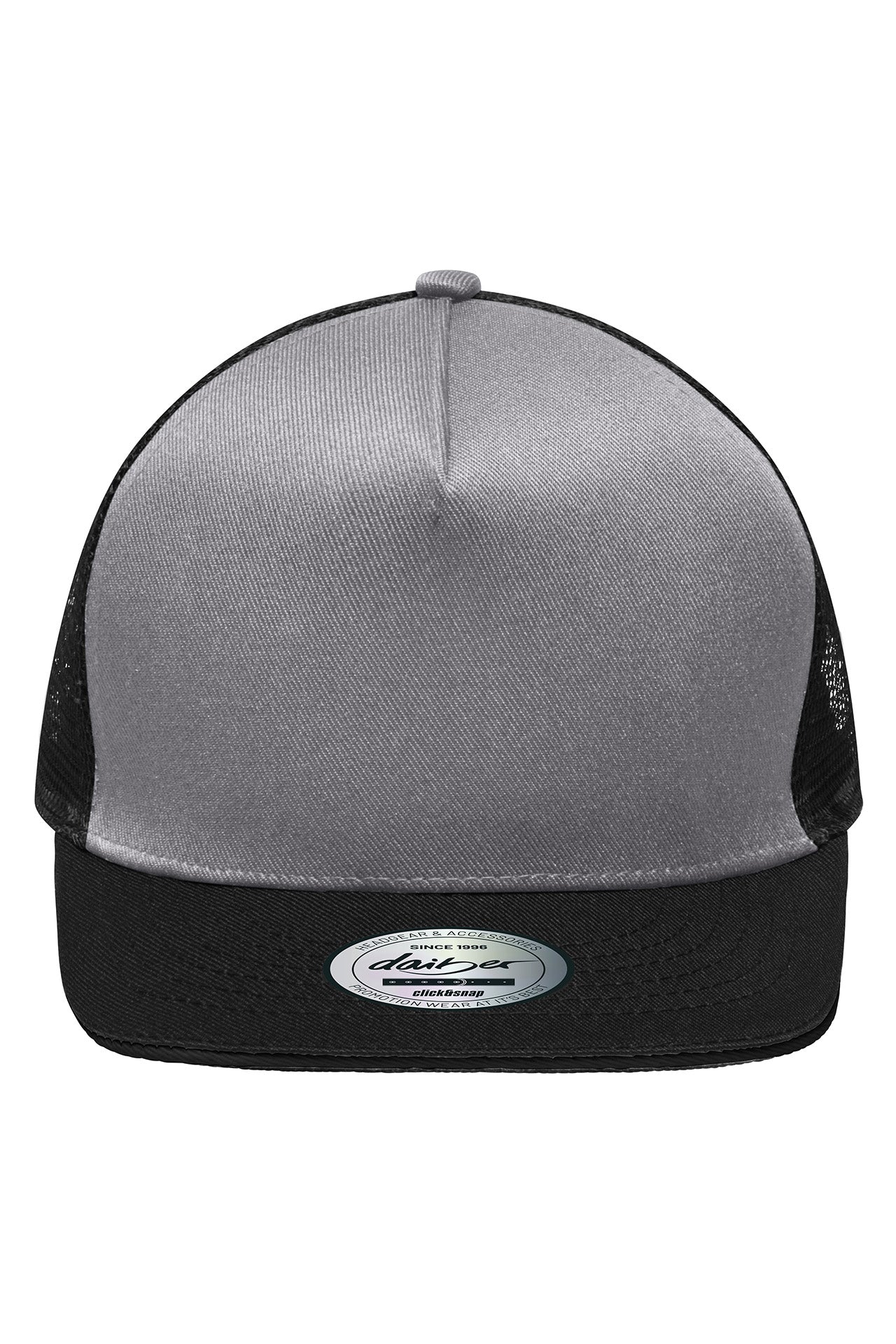 James & Nicholson Stylische Mesh Cap grey/black