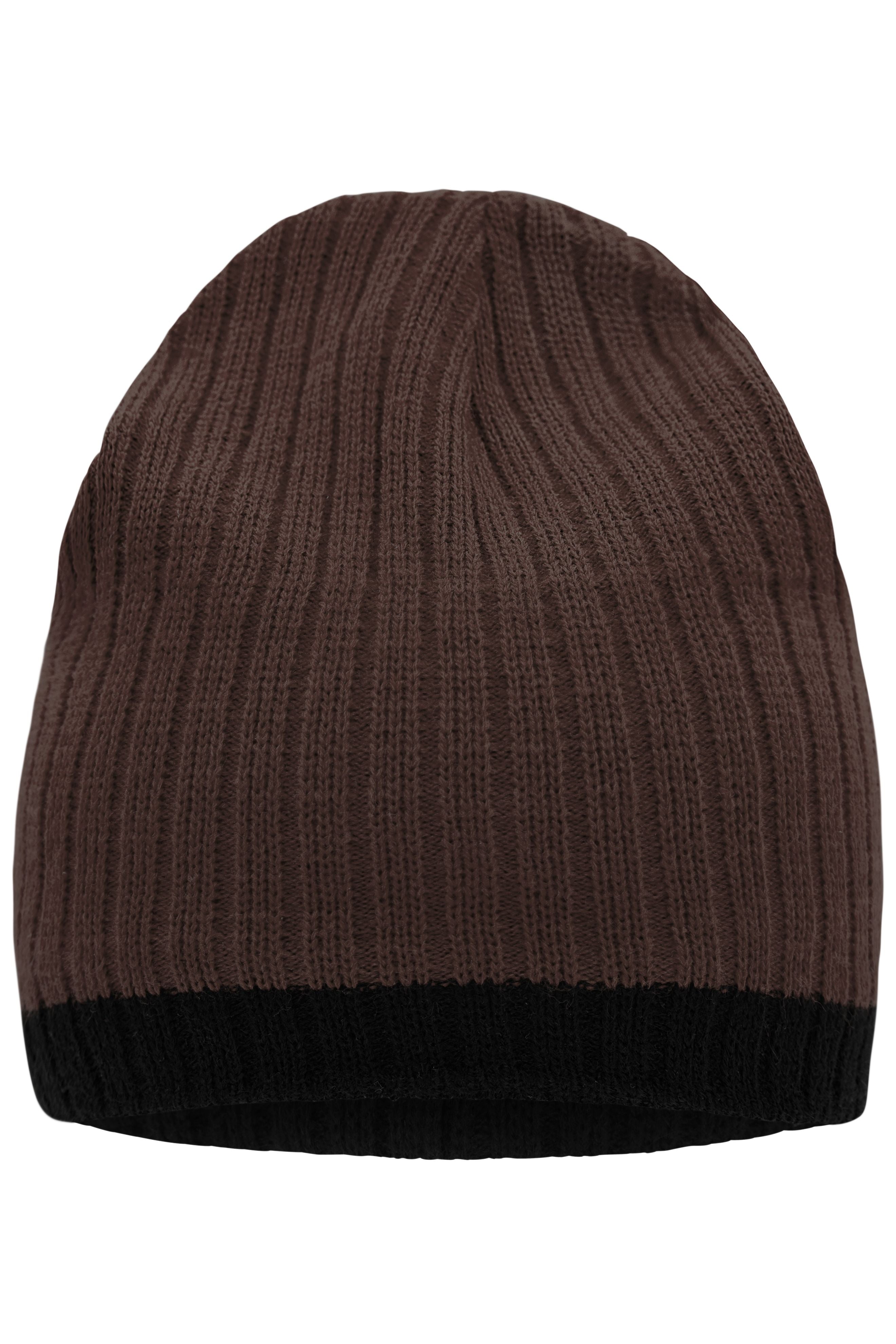 James & Nicholson Strickmütze coffee/black