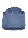 James & Nicholson Beanie aus Bio Baumwolle light-denim-melange