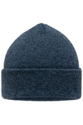 James & Nicholson Melierte Strickmütze mit Umschlag blue-melange