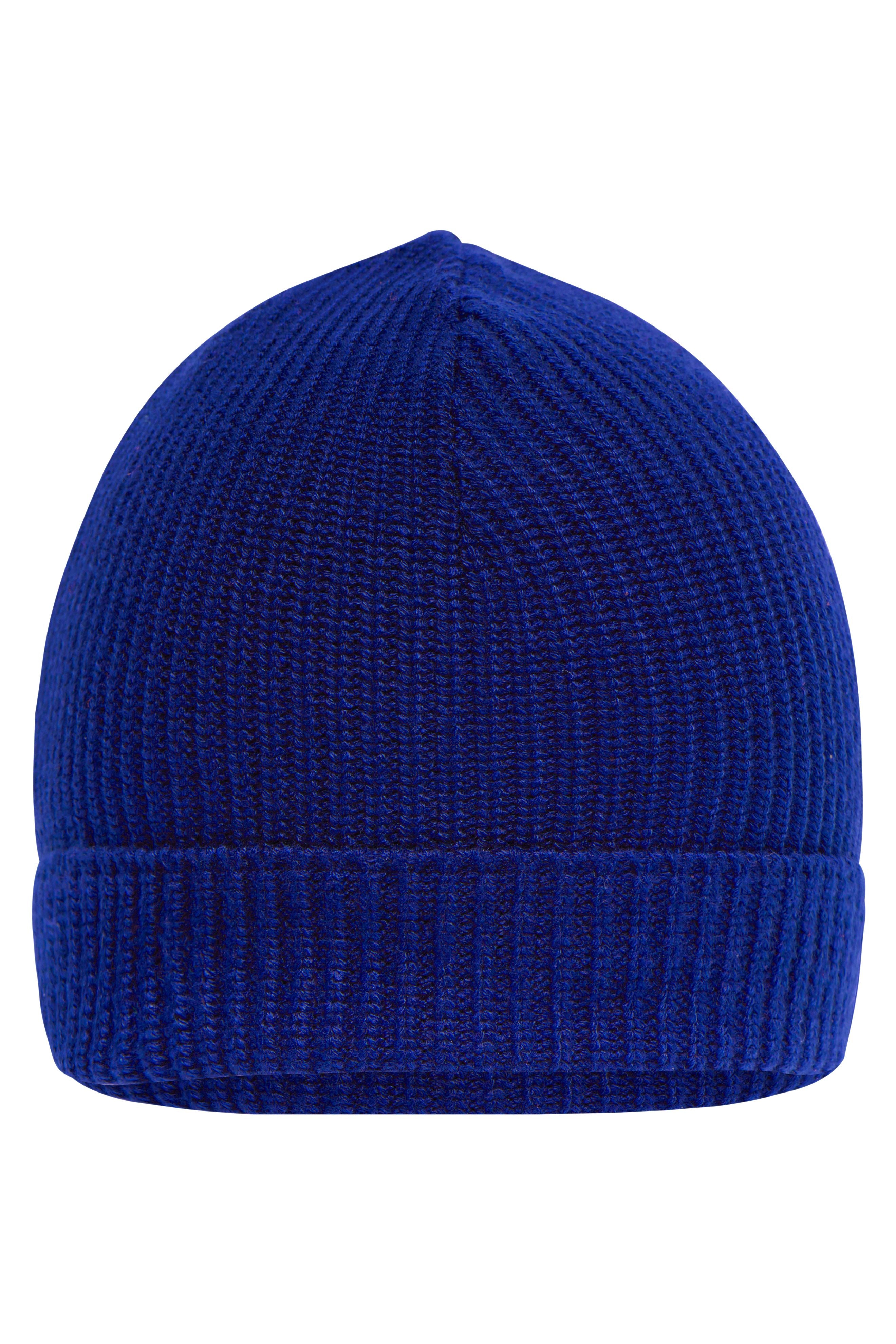 James & Nicholson Strickmütze aus recyceltem Polyester dark-royal