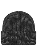 James & Nicholson Winter Beanie mit reflektierenden Akzenten black