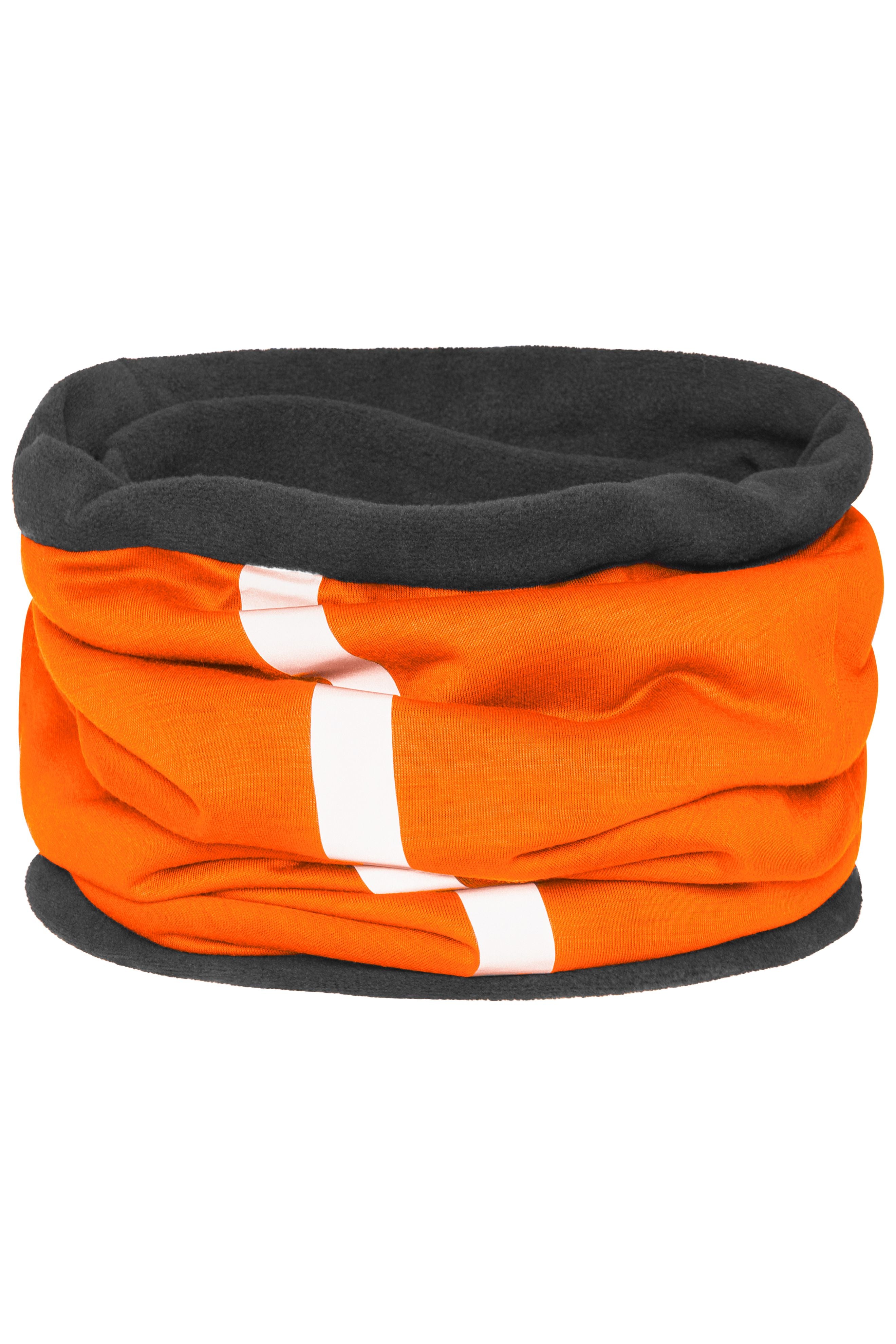 James & Nicholson Schlauchtuch mit reflektierendem Streifen bright-orange/carbon