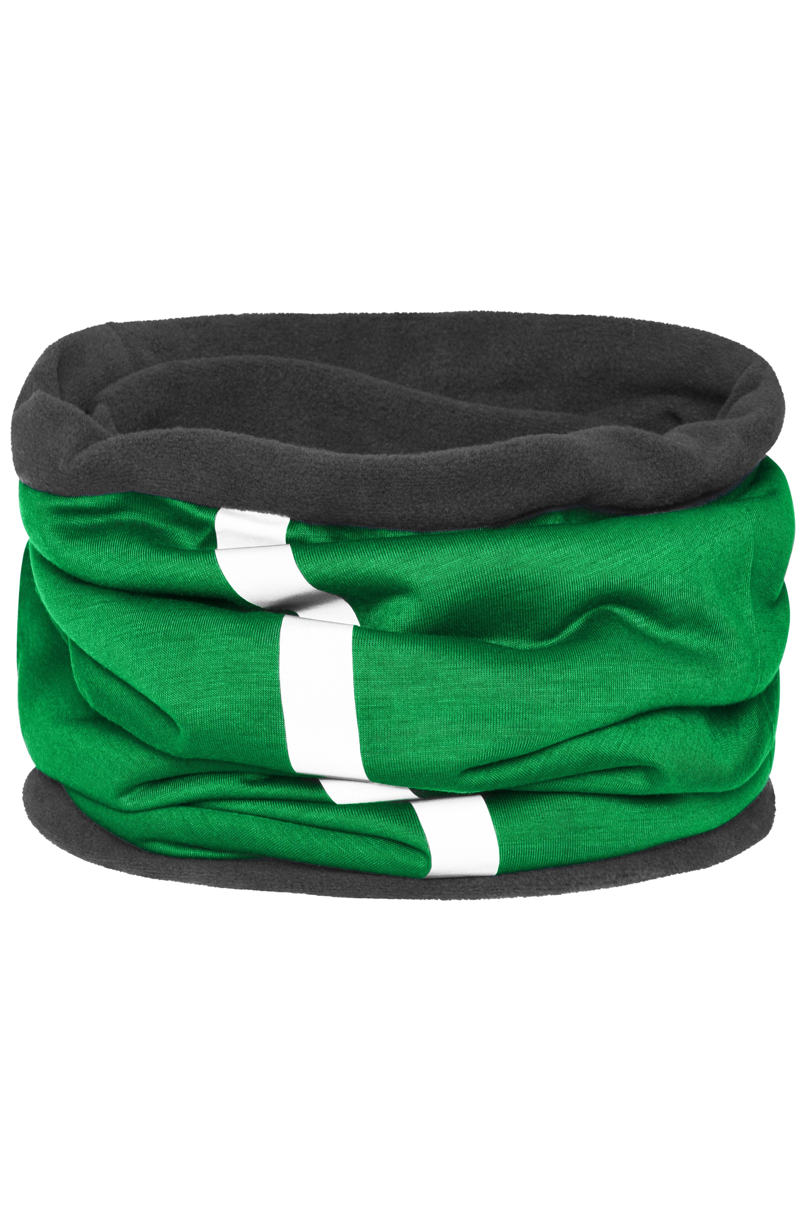 James & Nicholson Schlauchtuch mit reflektierendem Streifen fern-green/carbon