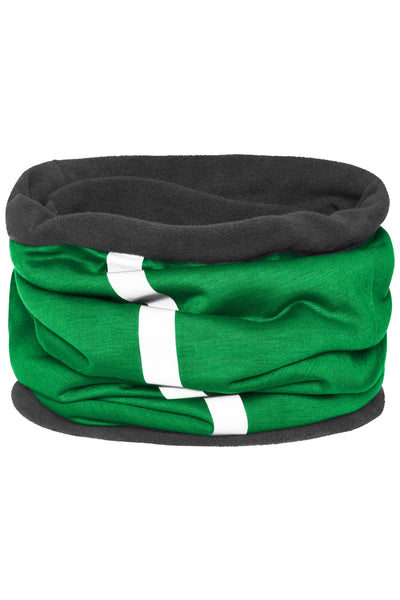 James & Nicholson Schlauchtuch mit reflektierendem Streifen fern-green/carbon