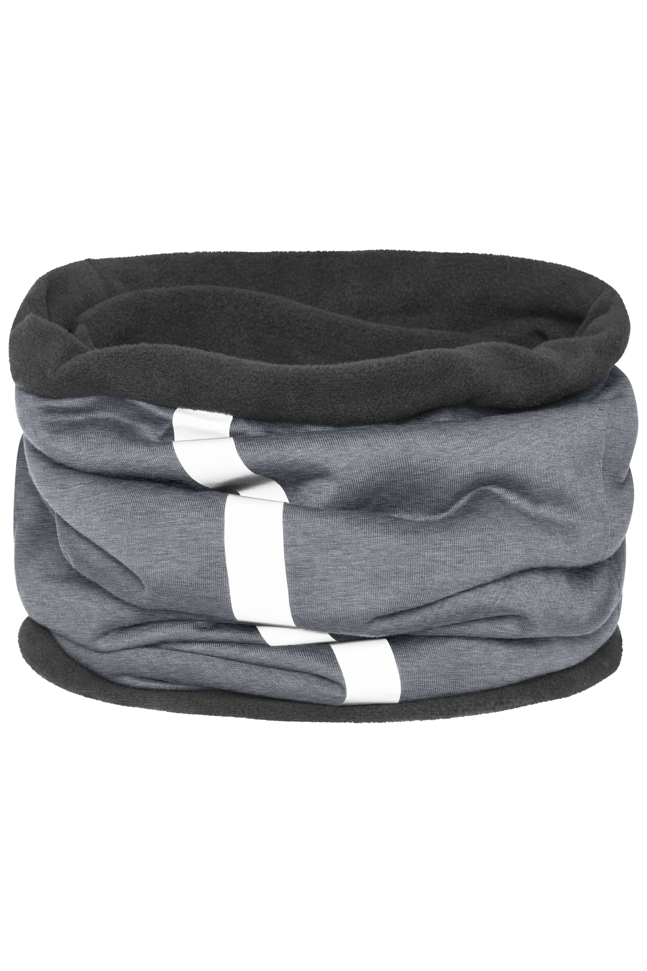 James & Nicholson Schlauchtuch mit reflektierendem Streifen grey-heather/carbon