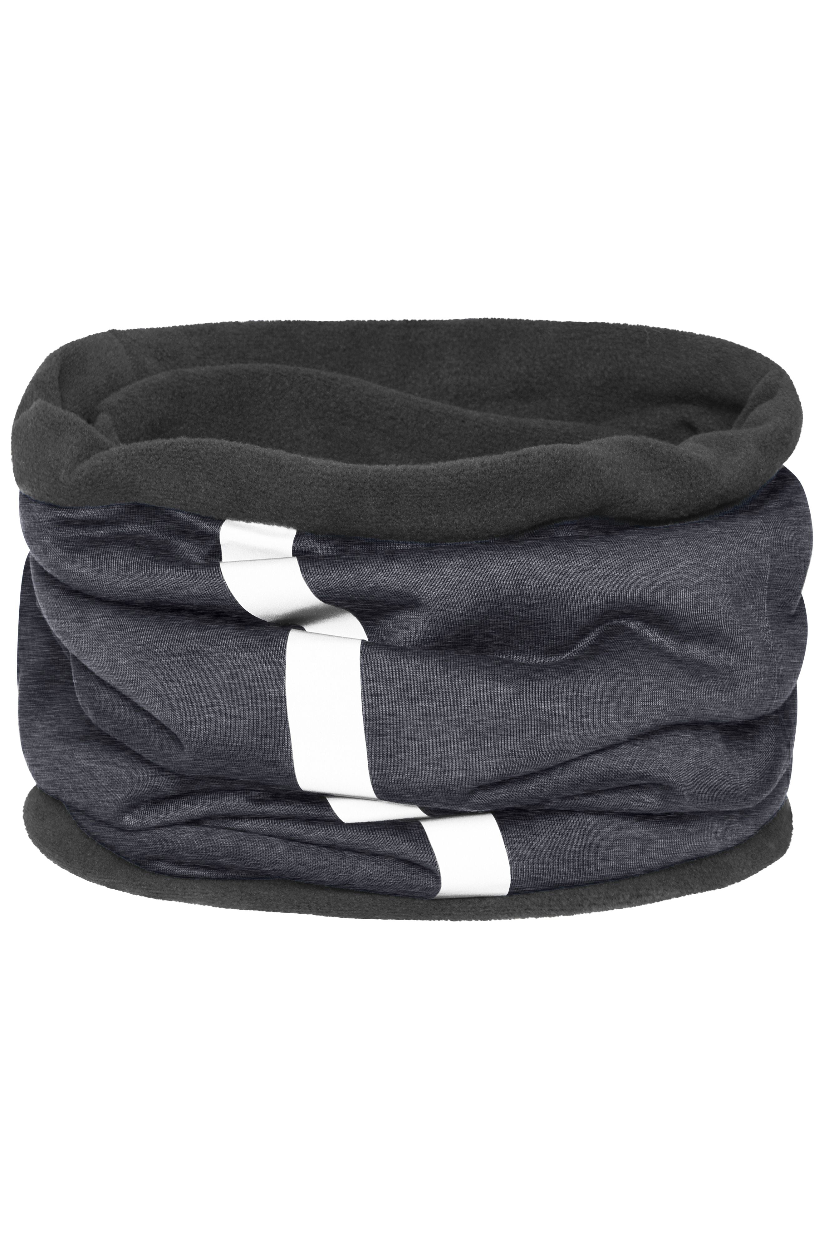 James & Nicholson Schlauchtuch mit reflektierendem Streifen grey-melange/carbon