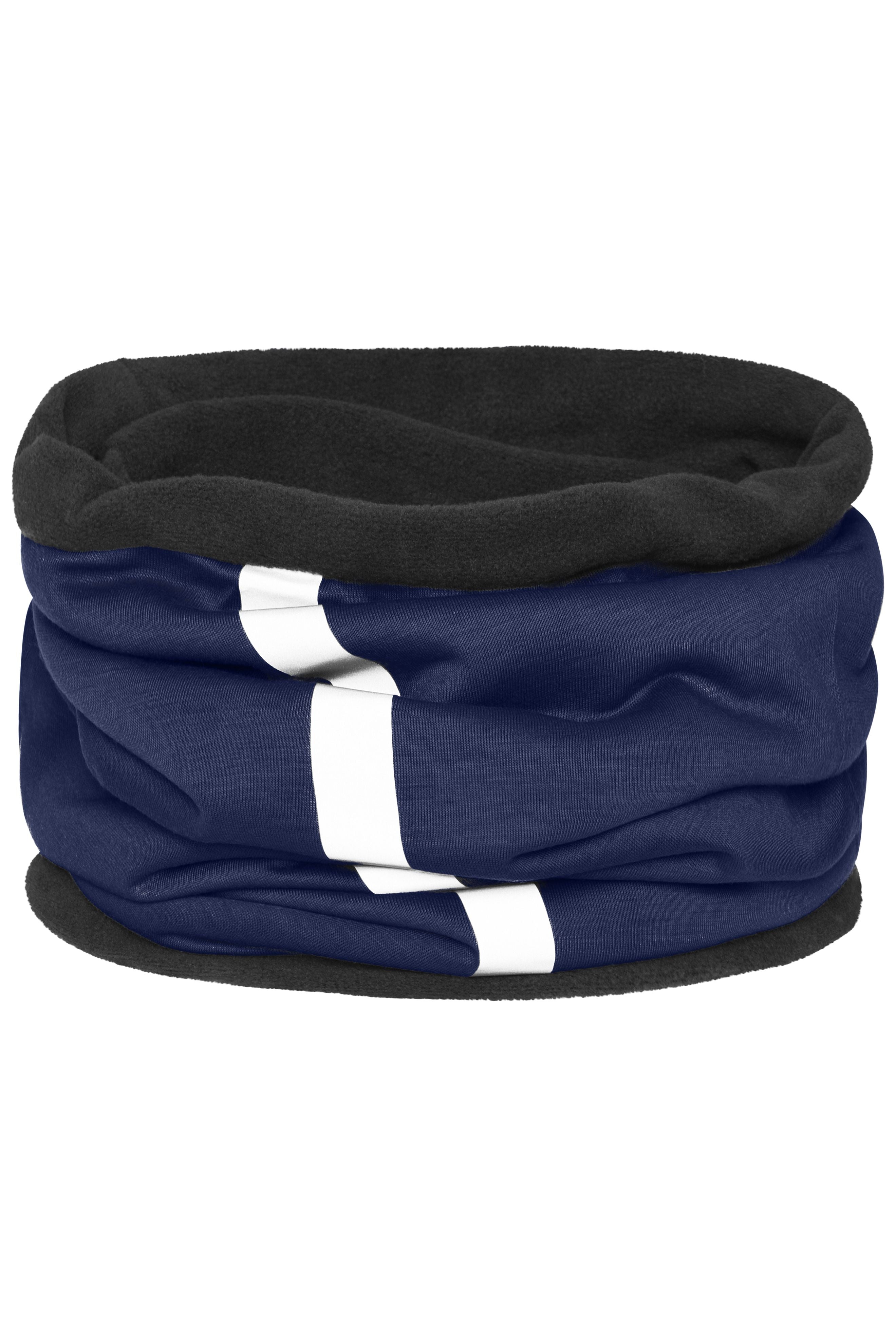 James & Nicholson Schlauchtuch mit reflektierendem Streifen navy/carbon