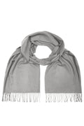 James & Nicholson Eleganter Webschal light-grey