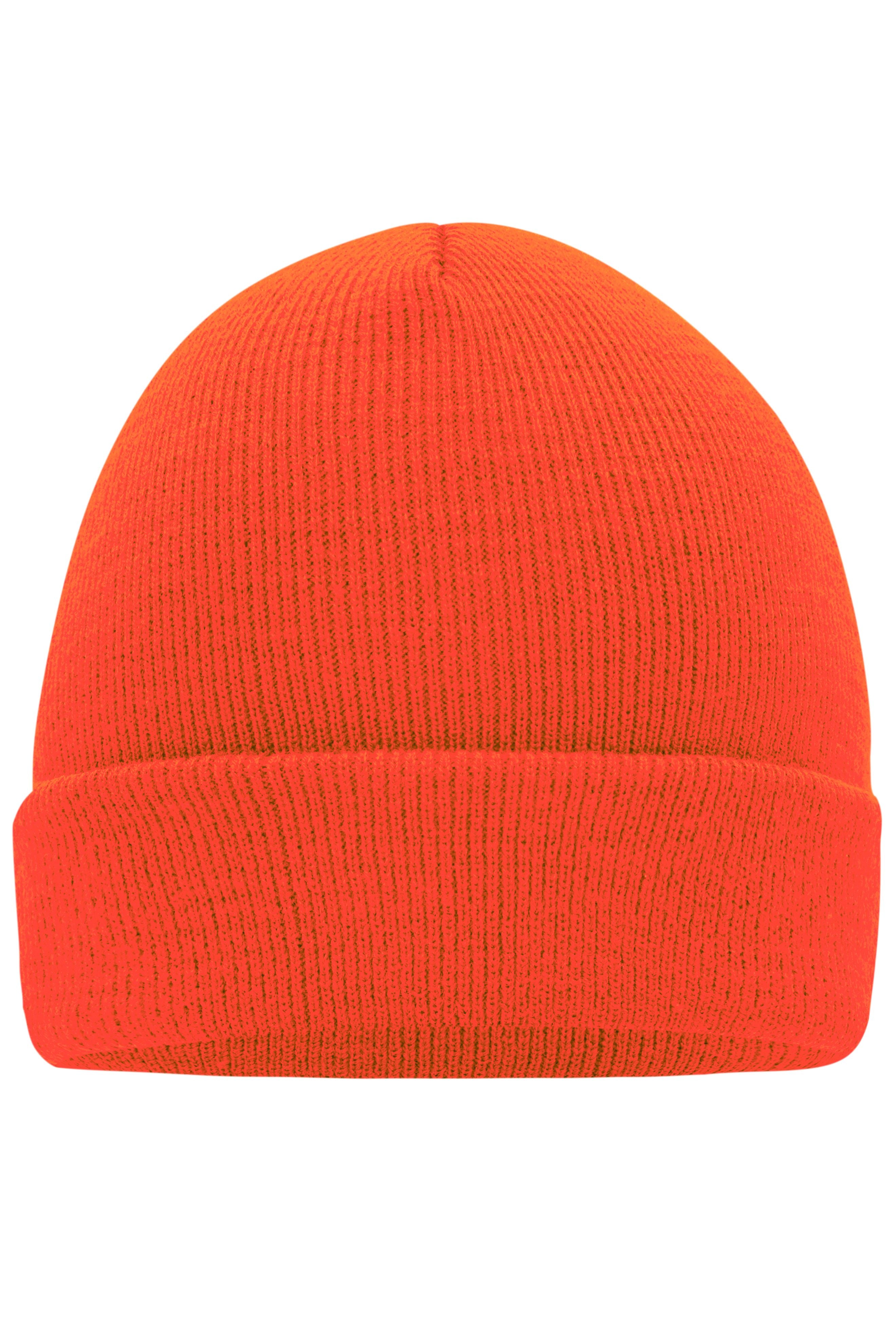 James & Nicholson Klassische Strickmütze bright-orange