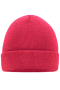James & Nicholson Klassische Strickmütze bright-pink