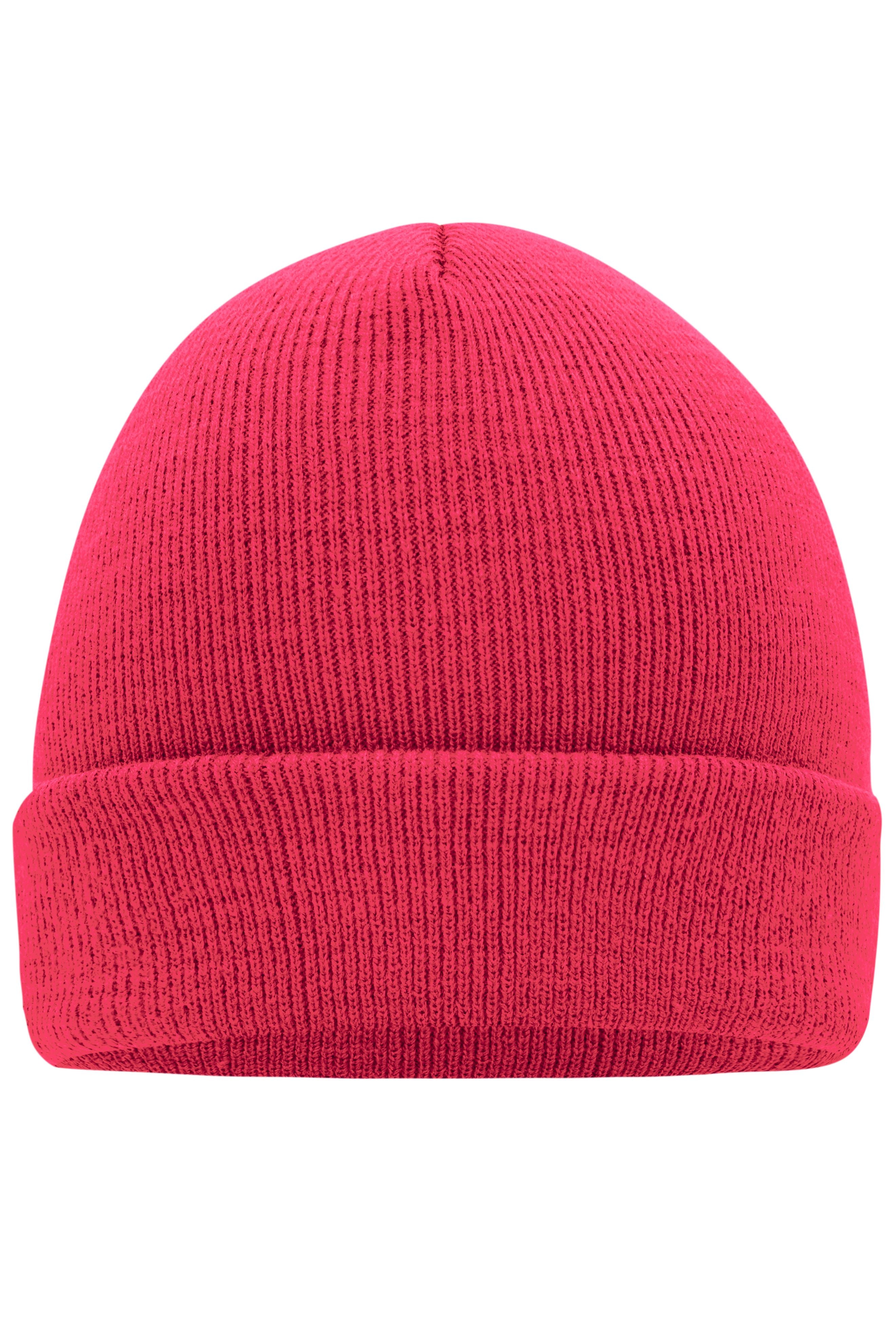 James & Nicholson Klassische Strickmütze bright-pink
