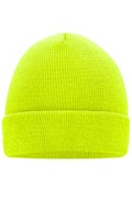 James & Nicholson Klassische Strickmütze bright-yellow