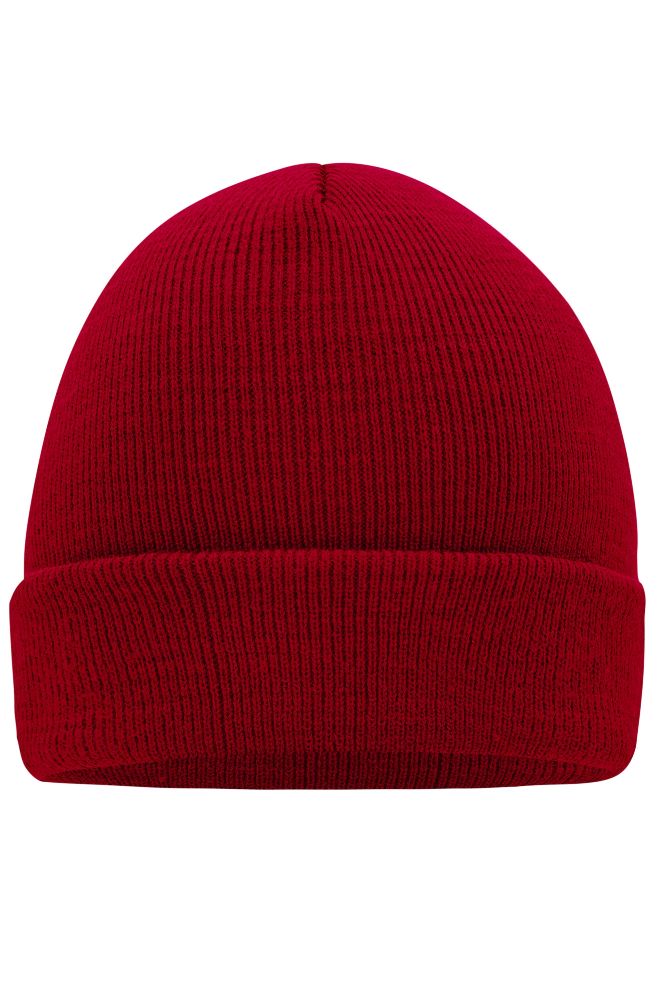 James & Nicholson Klassische Strickmütze burgundy