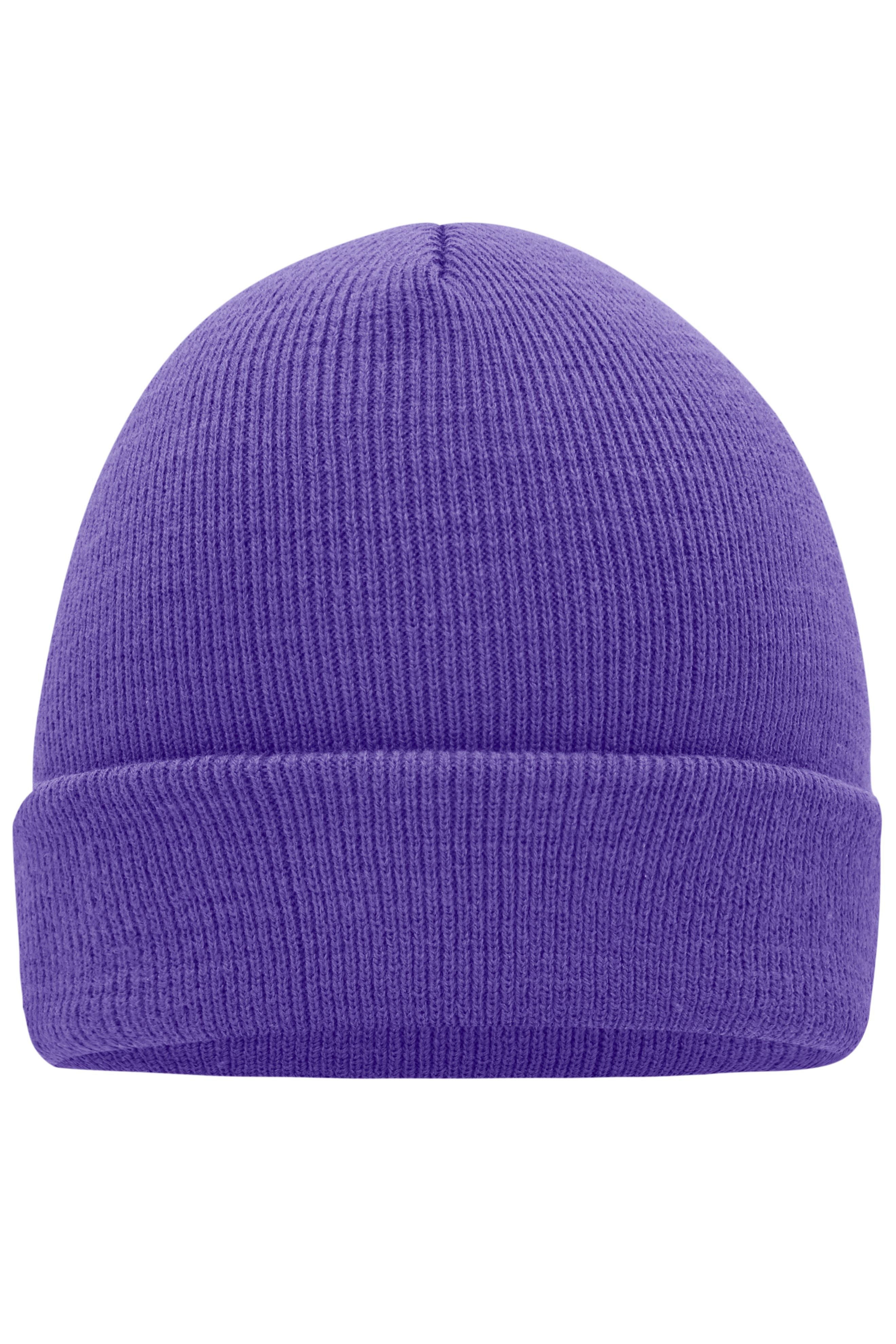 James & Nicholson Klassische Strickmütze dark-purple