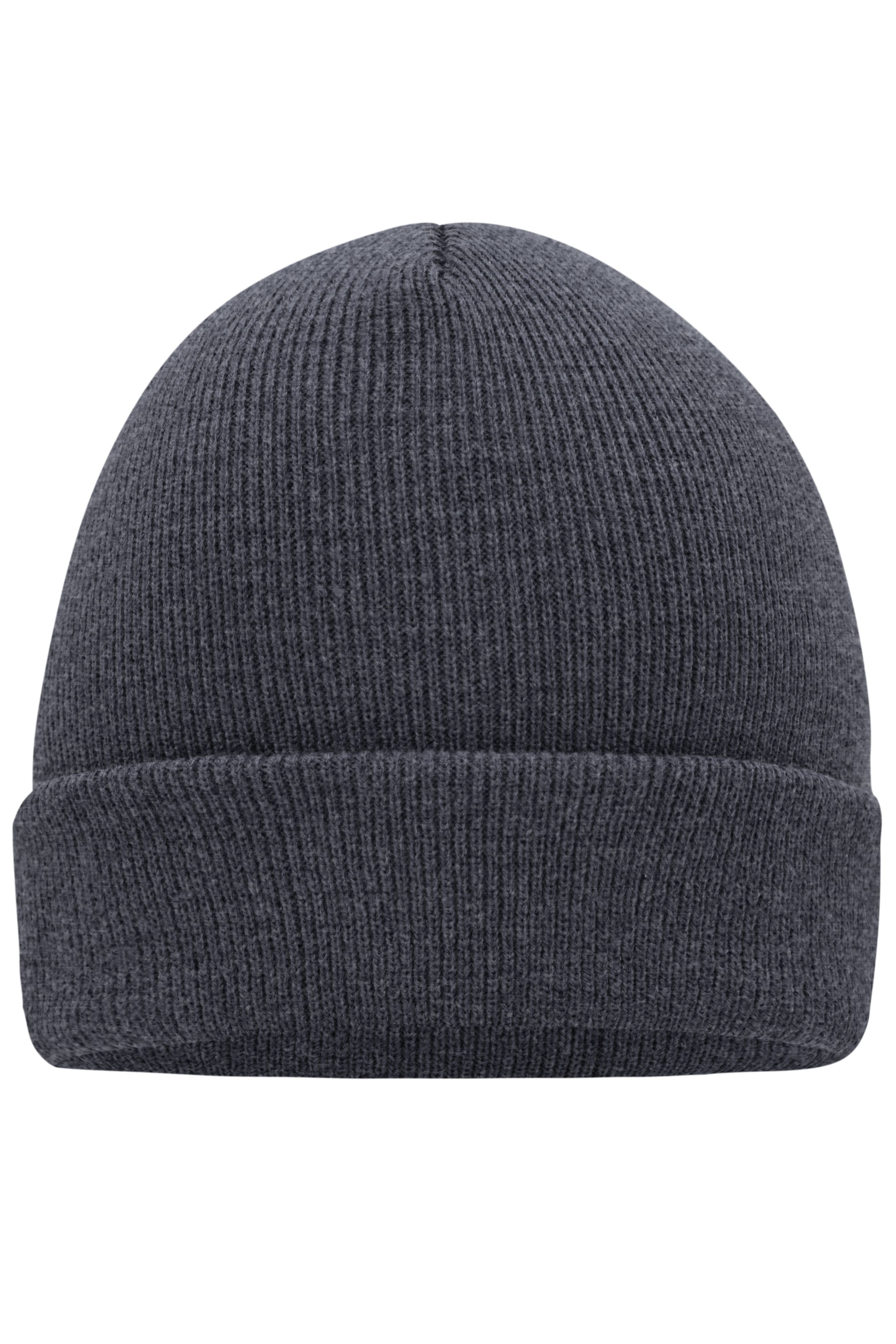James & Nicholson Klassische Strickmütze grey-melange
