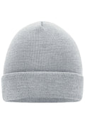James & Nicholson Klassische Strickmütze light-grey-melange