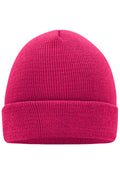 James & Nicholson Klassische Strickmütze magenta