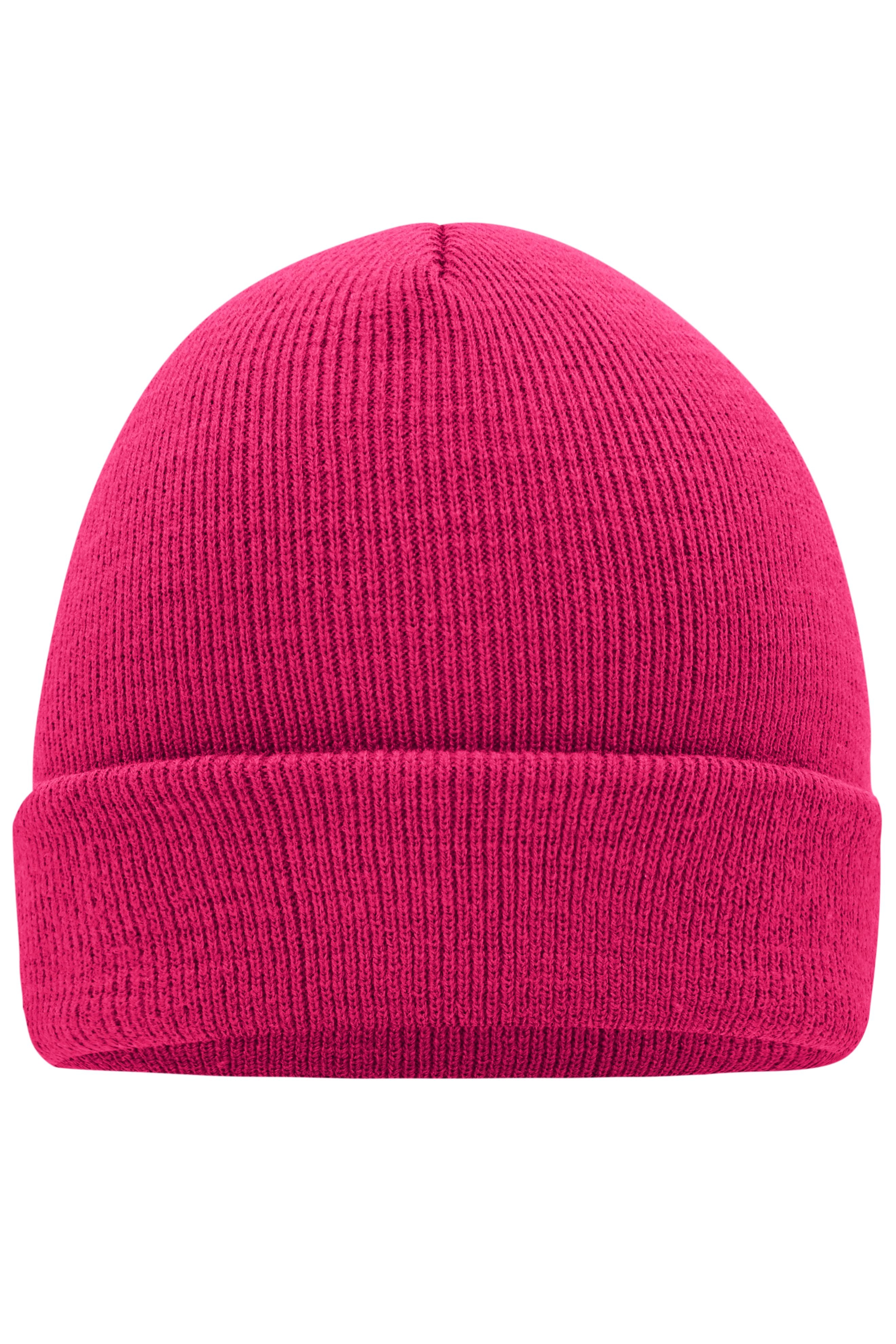 James & Nicholson Klassische Strickmütze magenta