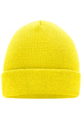 James & Nicholson Klassische Strickmütze yellow