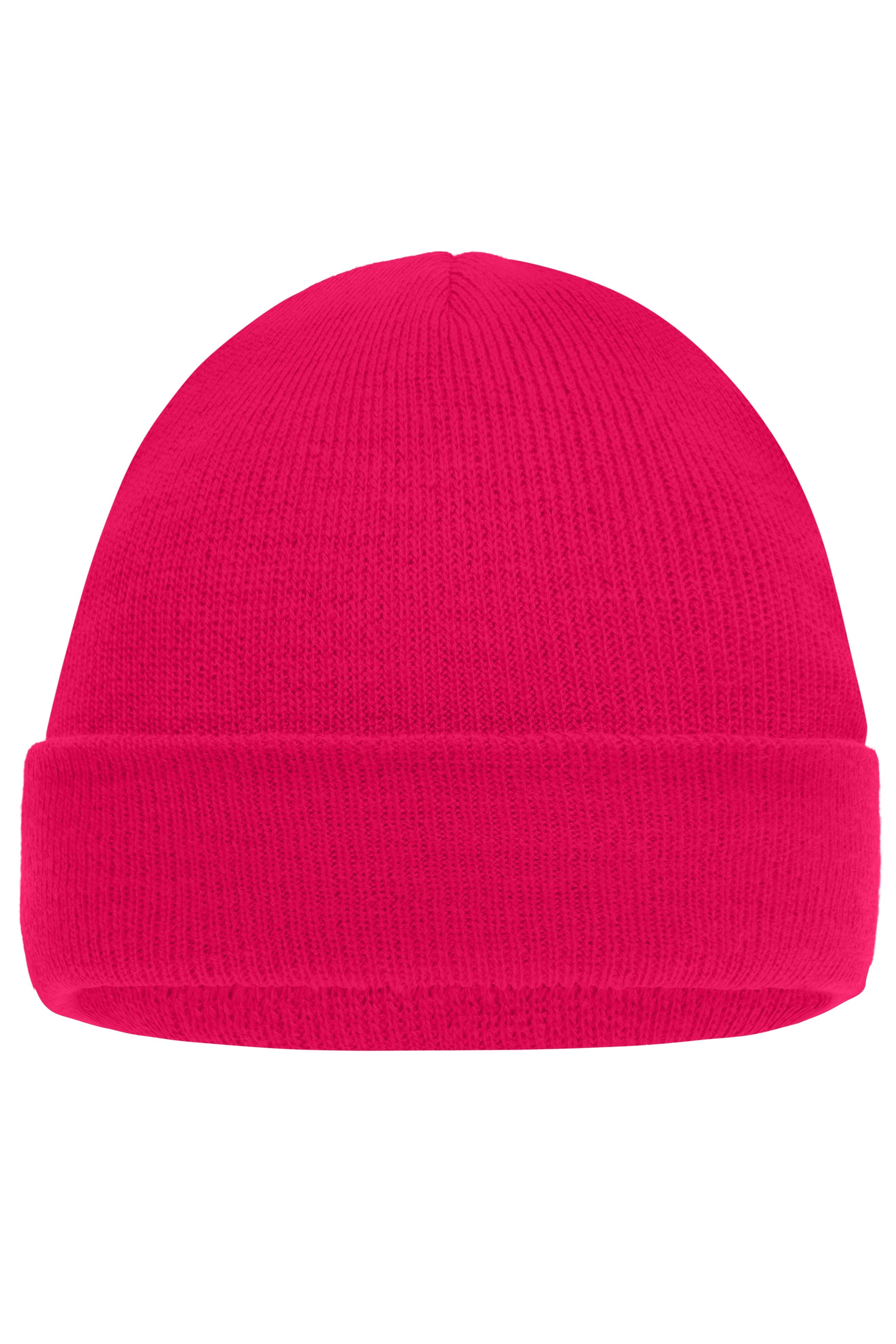 James & Nicholson Klassische Kinder Strickmütze girl-pink