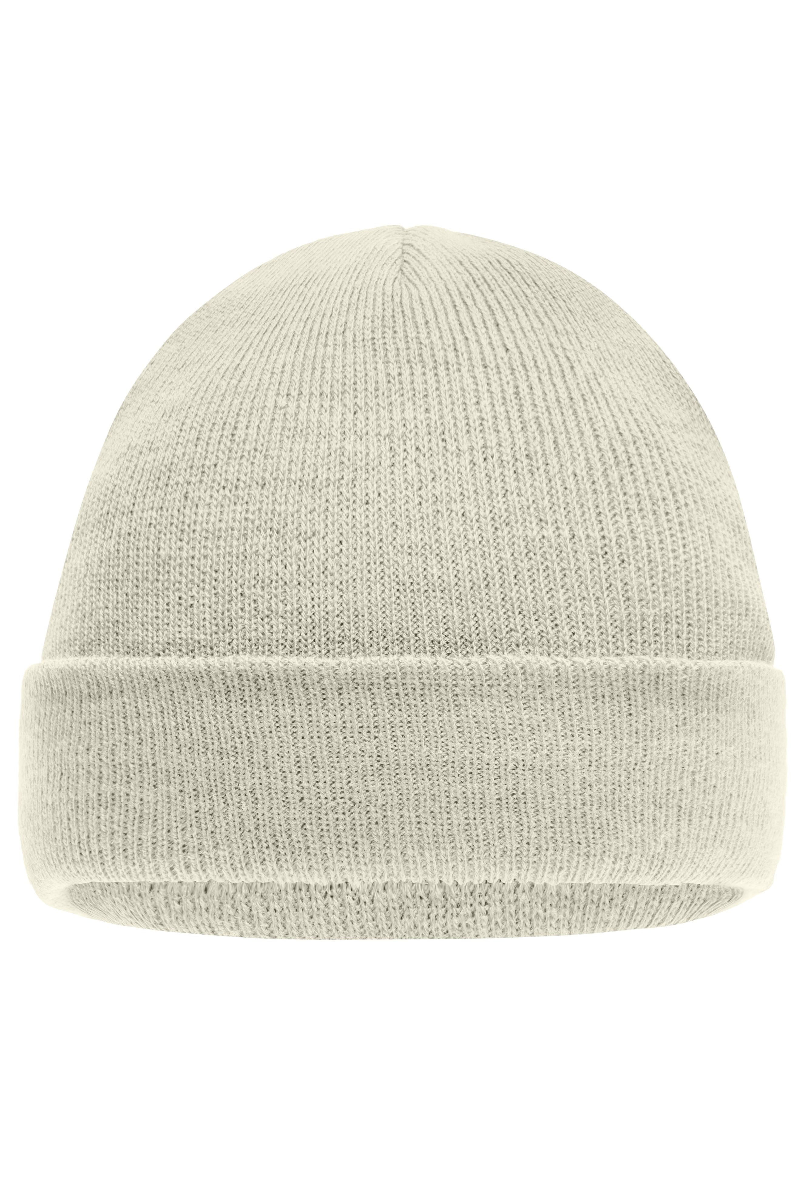 James & Nicholson Klassische Kinder Strickmütze off-white