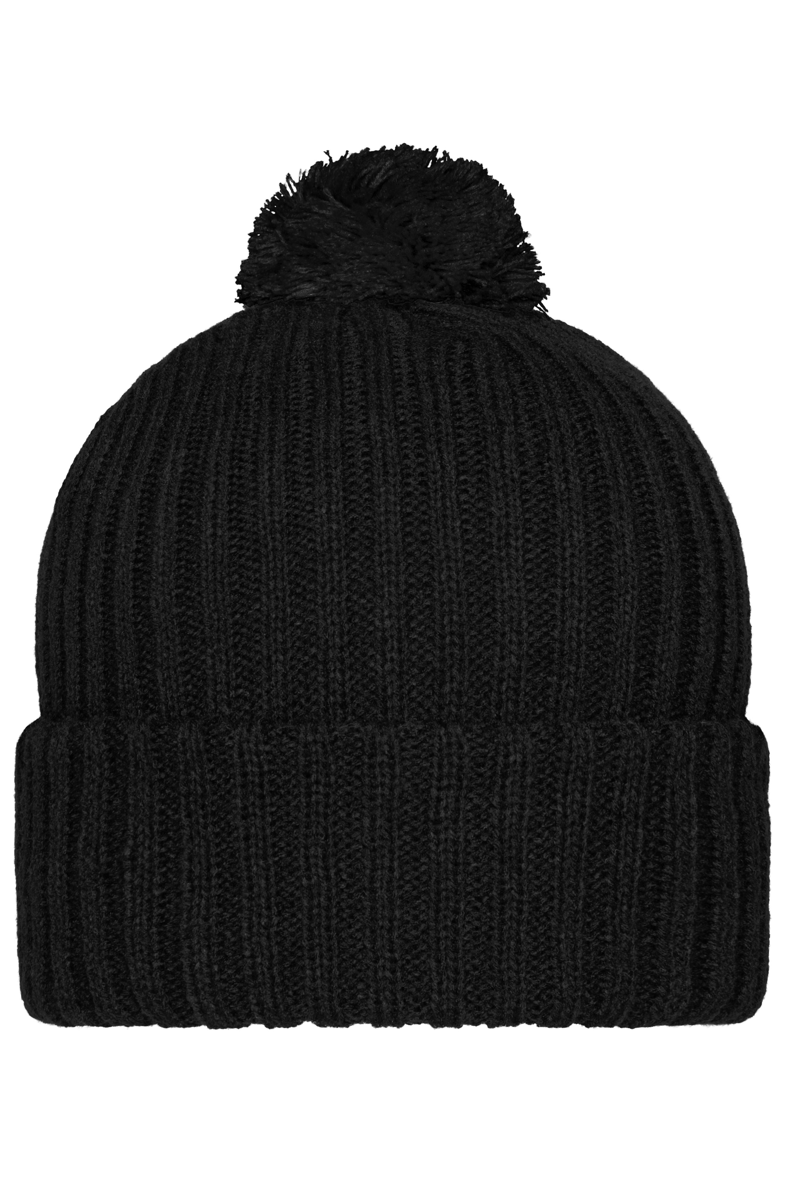 James & Nicholson Trendige Bommelmütze black