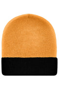 James & Nicholson Klassische Strickmütze orange/black
