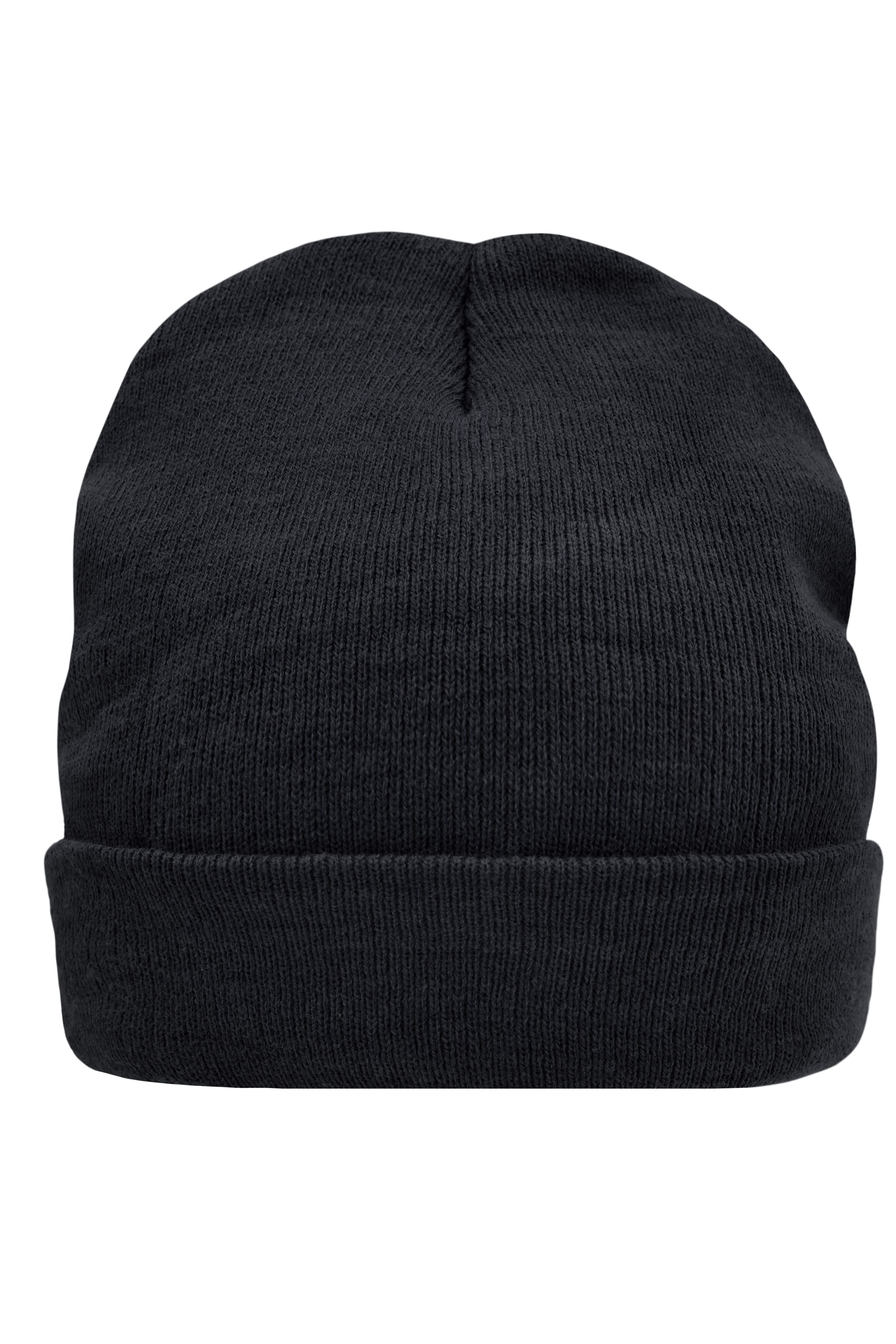 James & Nicholson Wärmende Strickmütze aus Thinsulate™ black