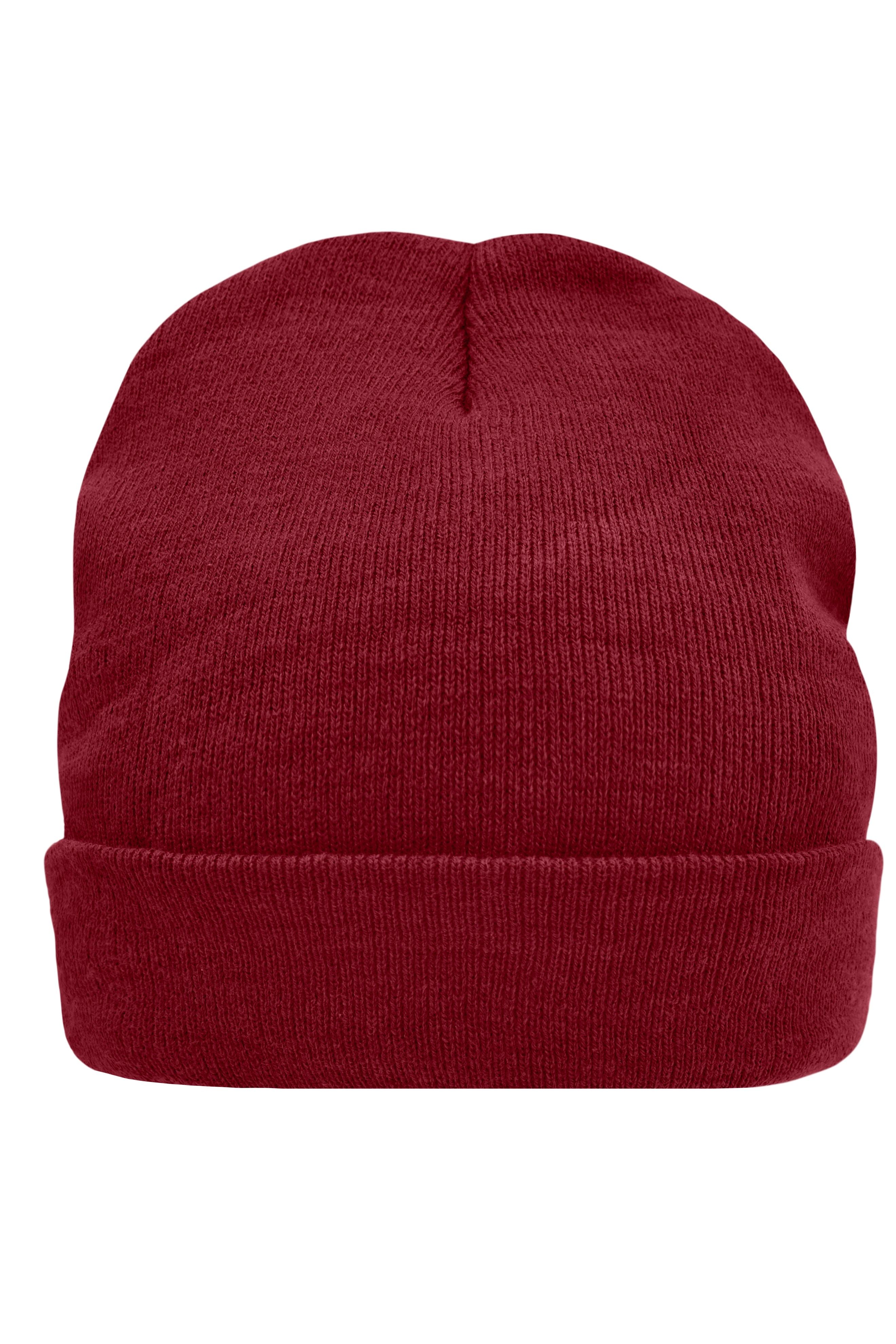James & Nicholson Wärmende Strickmütze aus Thinsulate™ burgundy