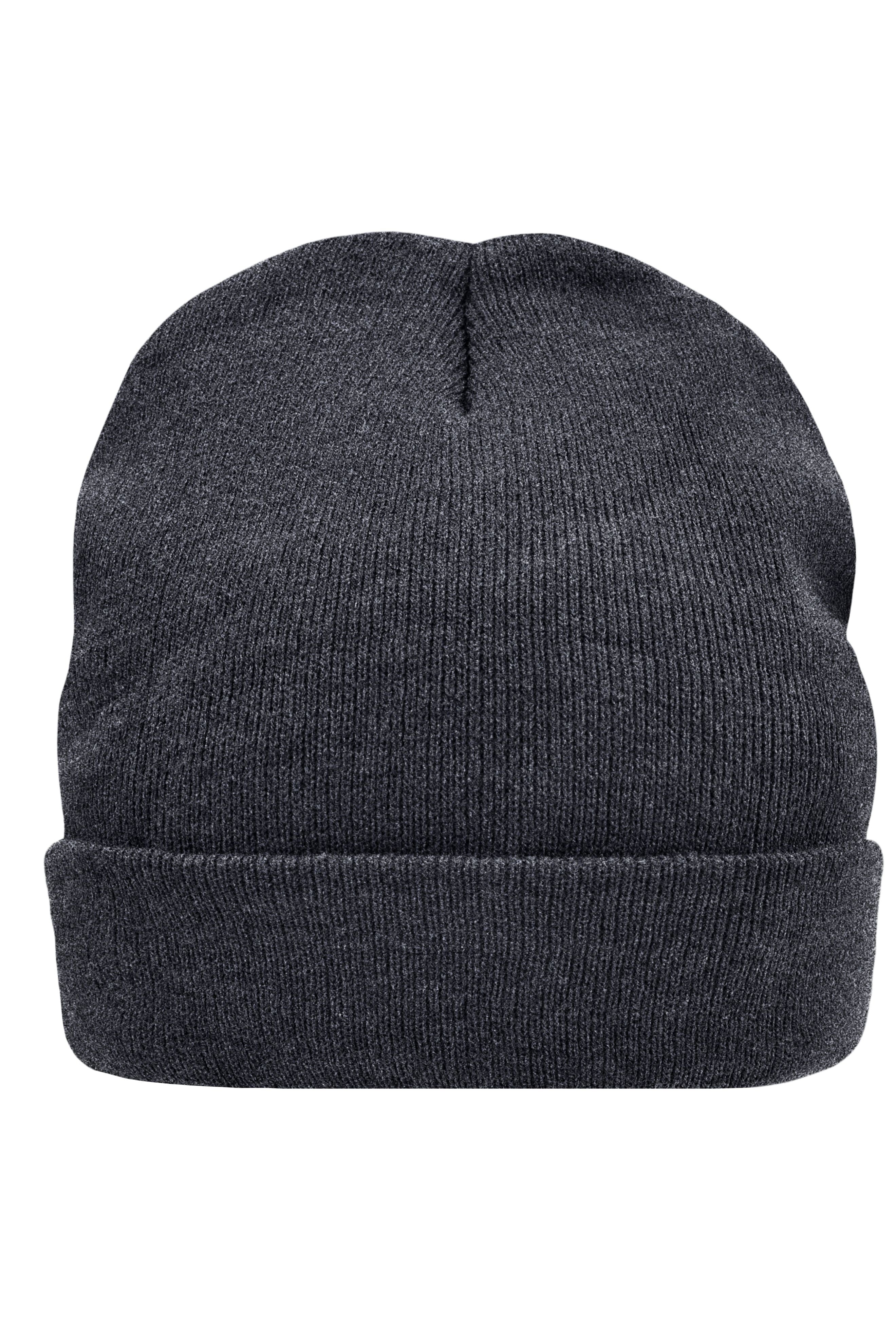 James & Nicholson Wärmende Strickmütze aus Thinsulate™ dark-grey-melange