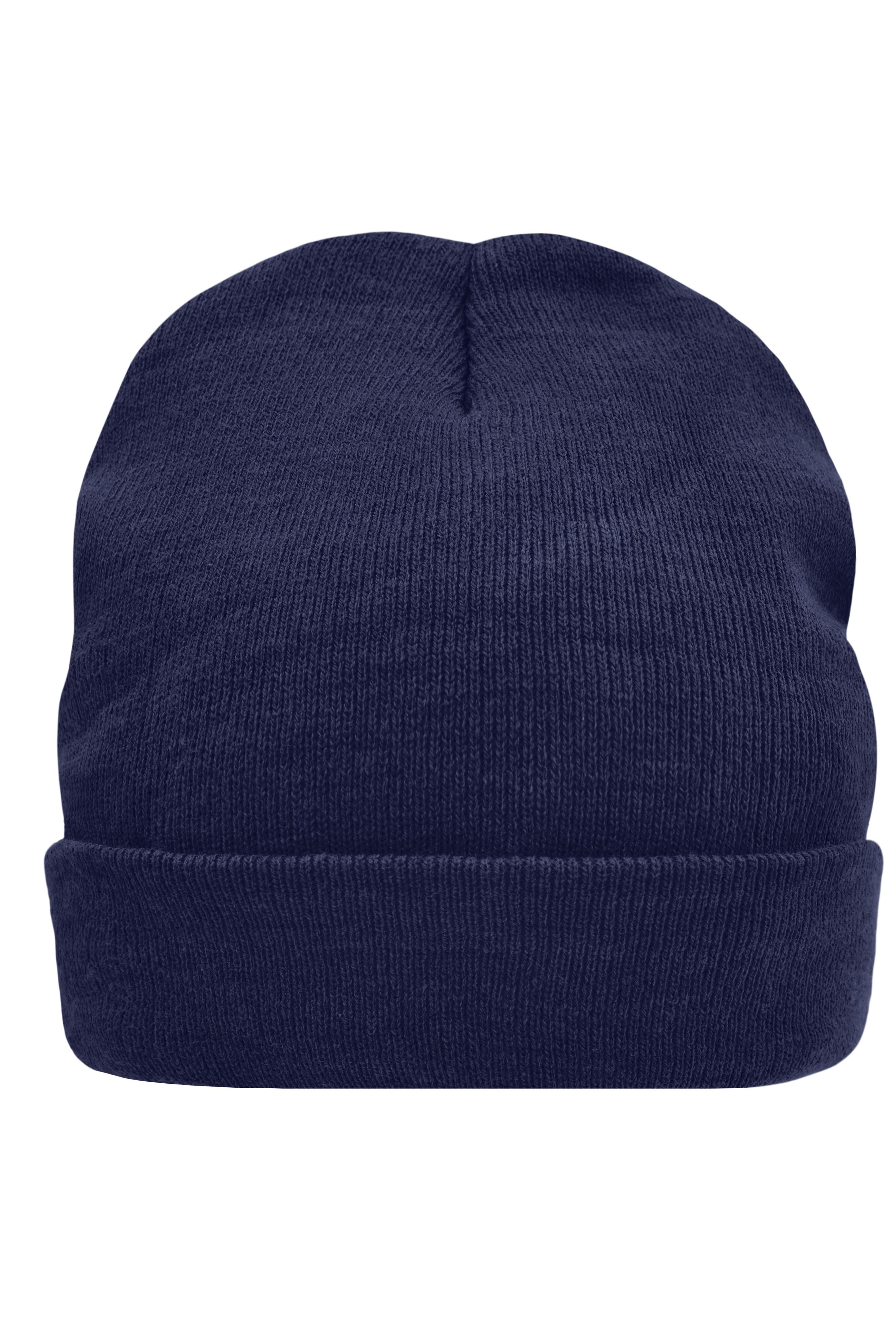 James & Nicholson Wärmende Strickmütze aus Thinsulate™ navy