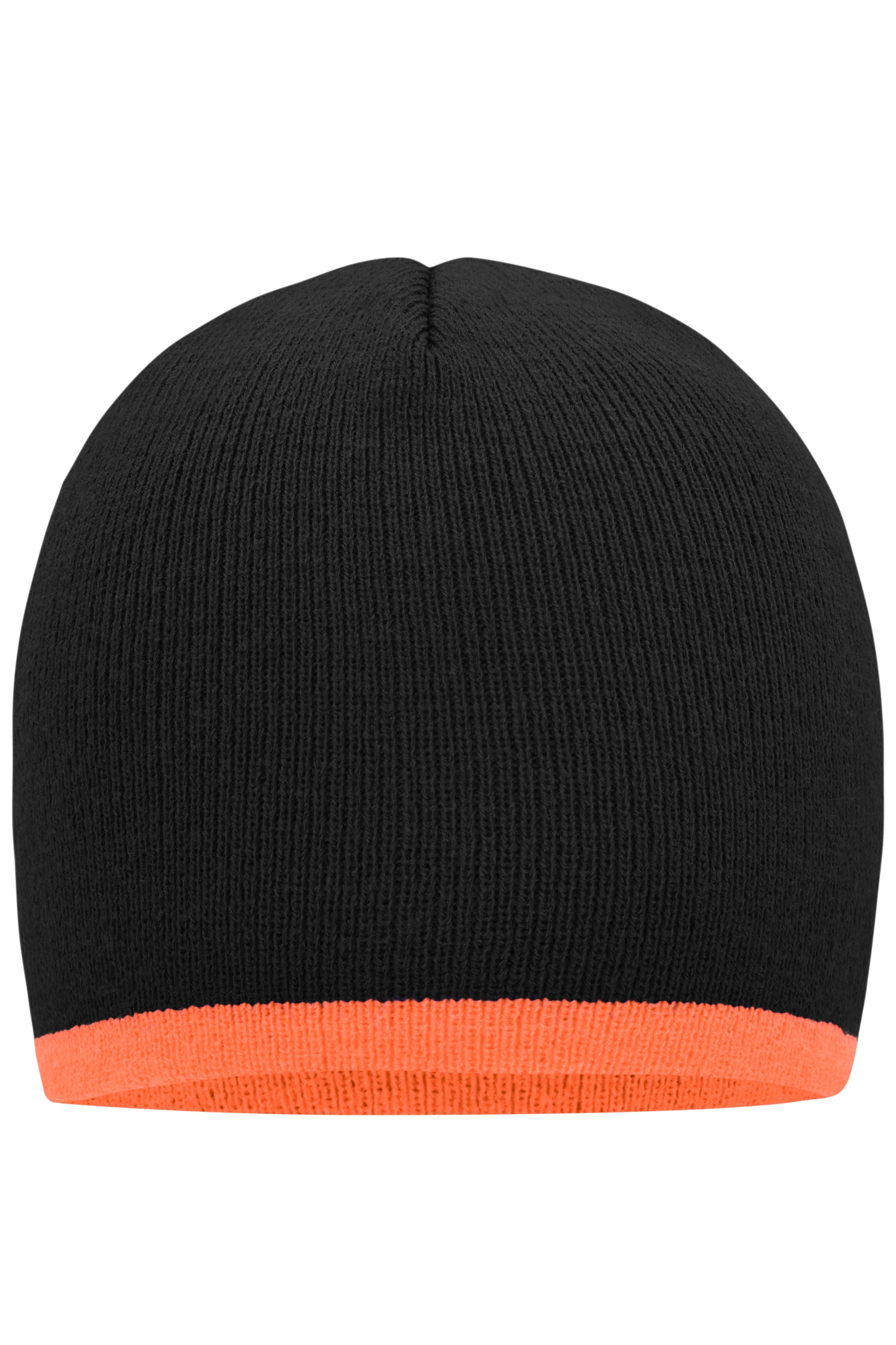 James & Nicholson Strickmütze black/orange