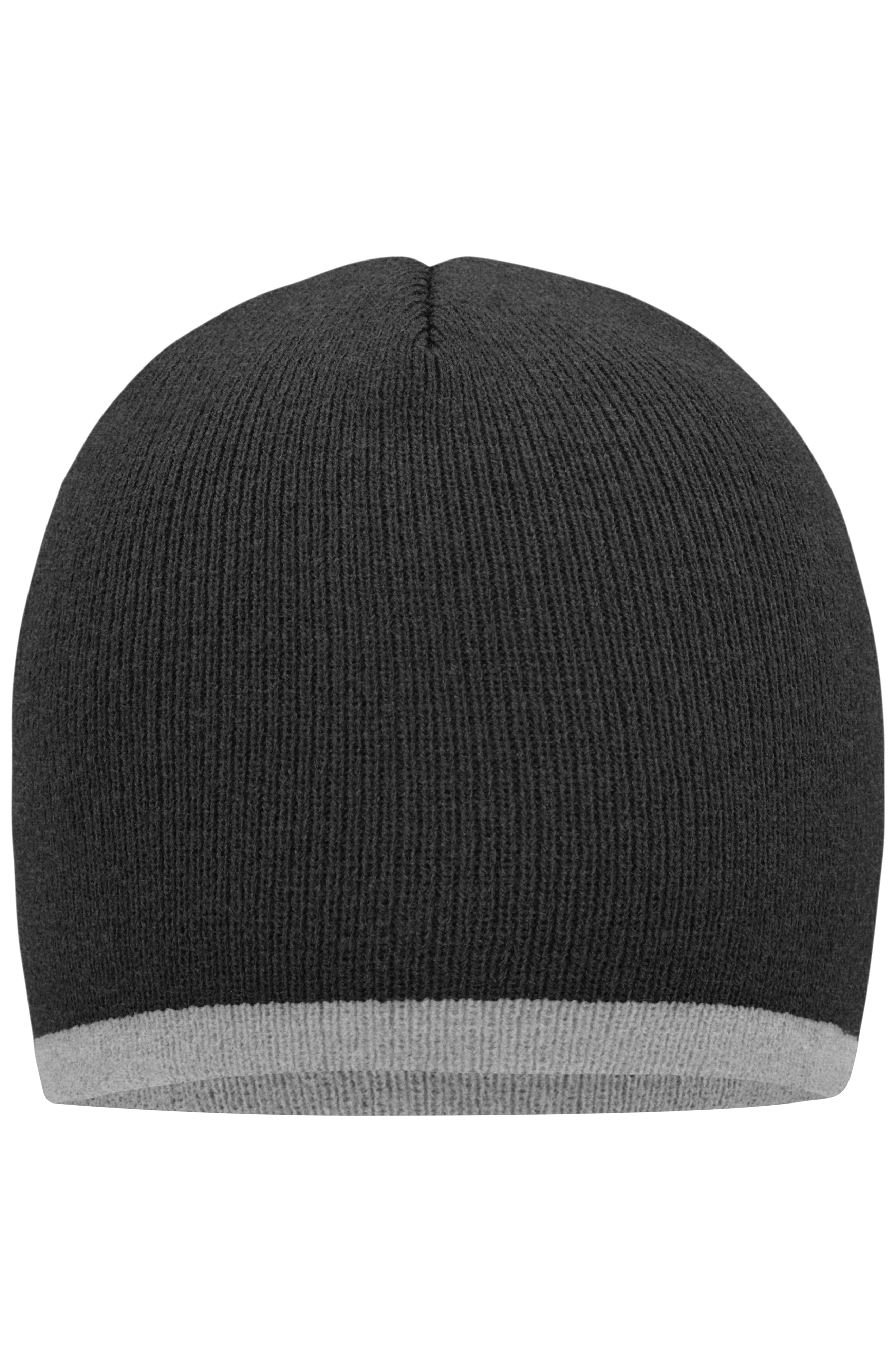 James & Nicholson Strickmütze grey-melange/light-grey-melange