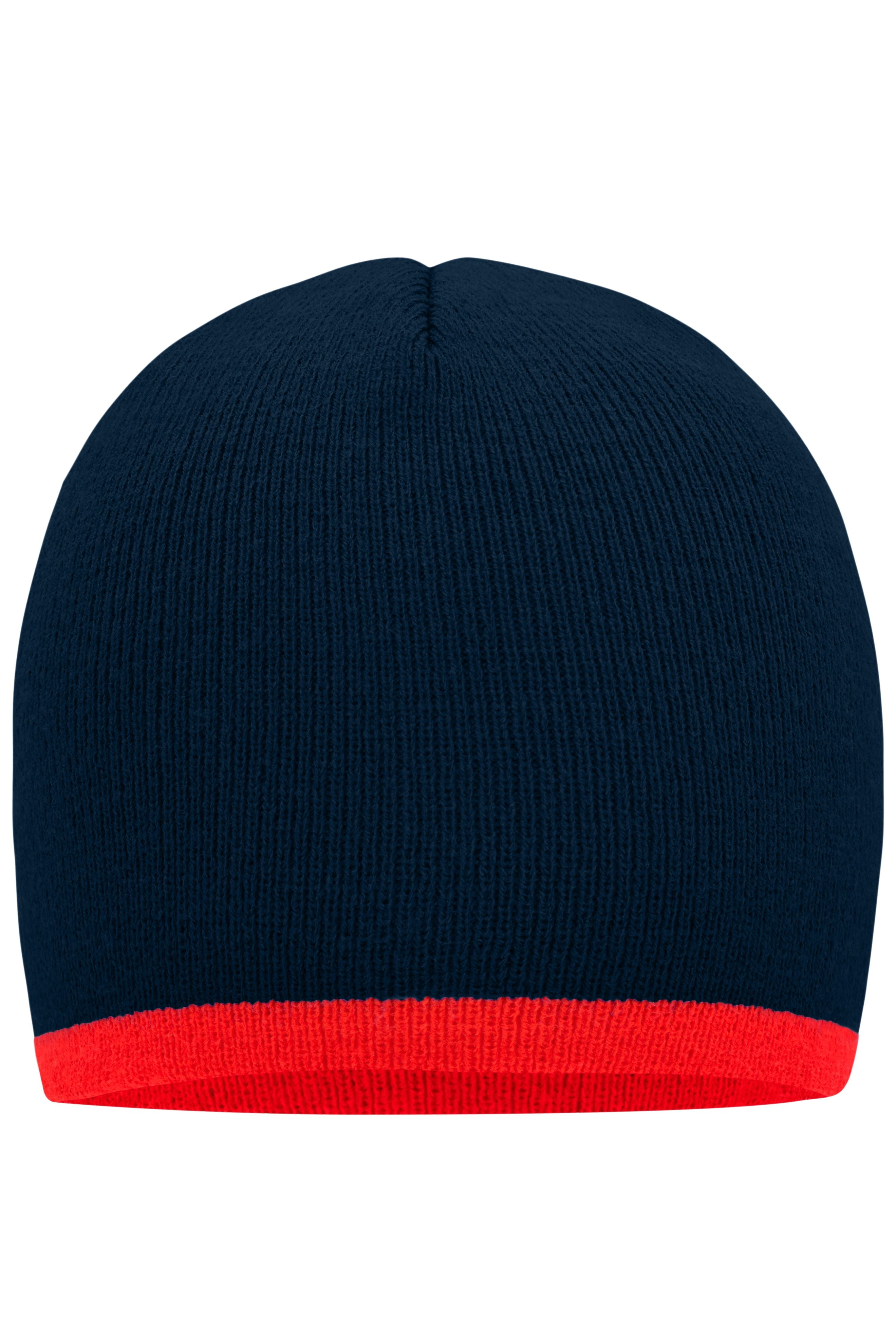 James & Nicholson Strickmütze navy/red