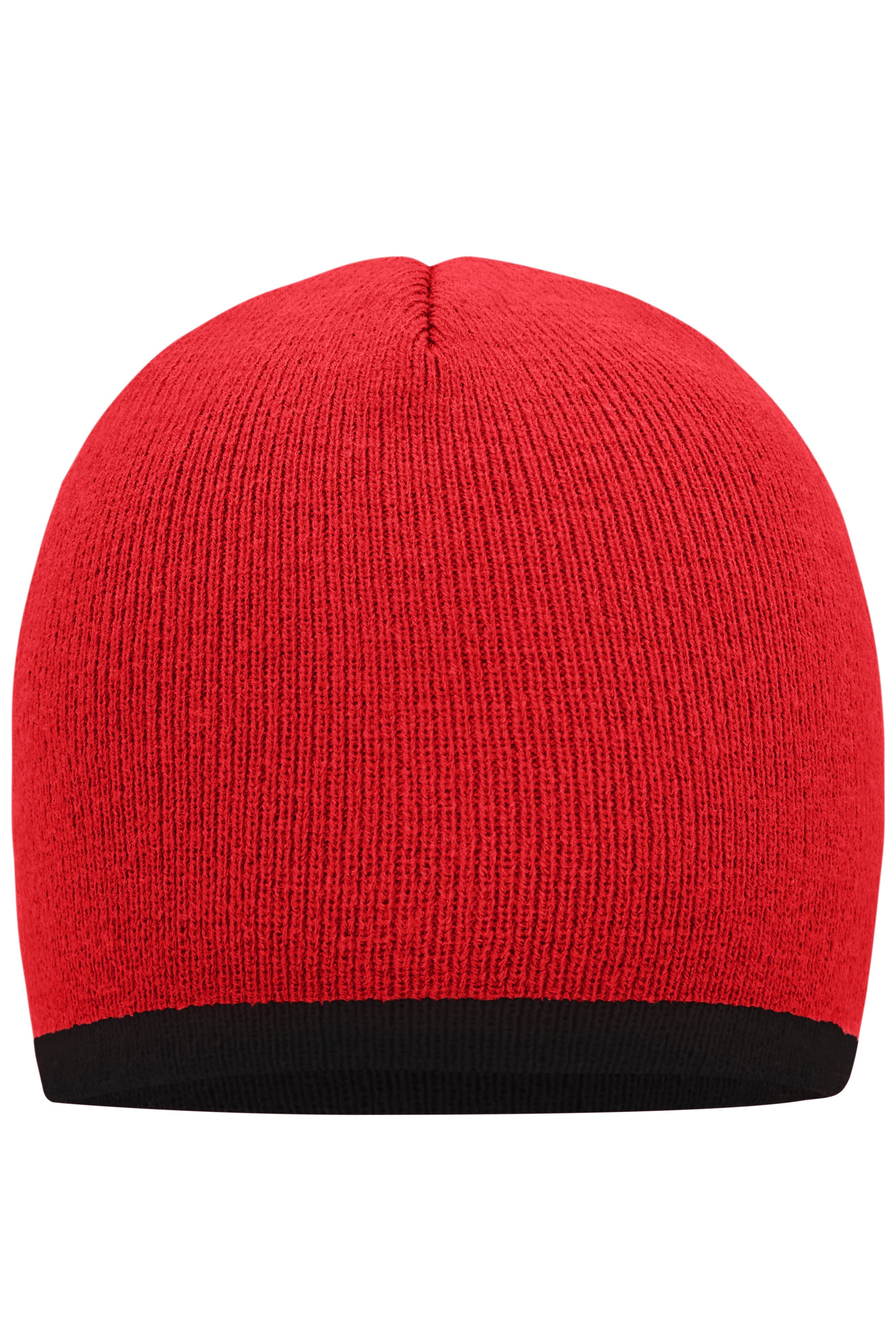 James & Nicholson Strickmütze red/black