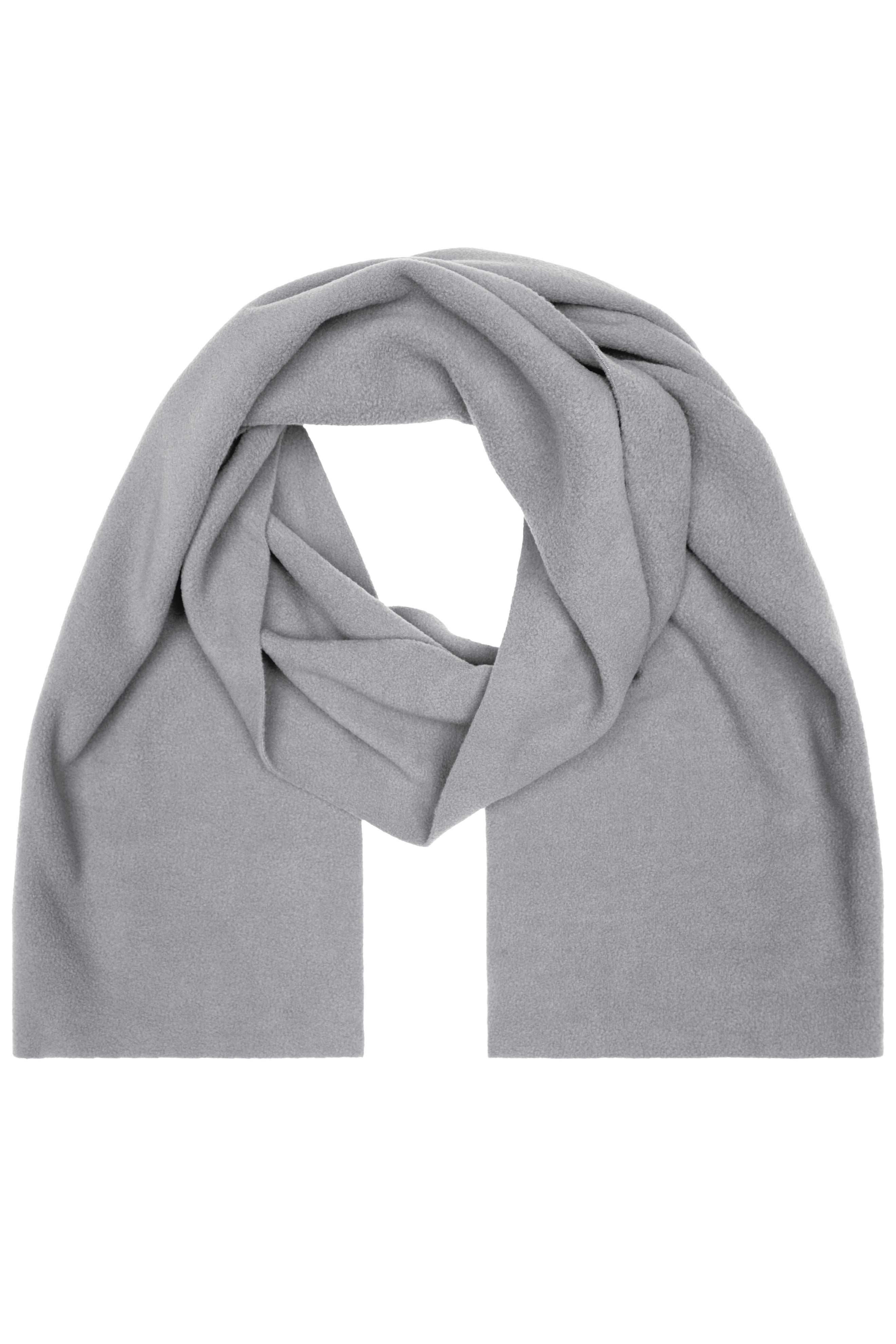 James & Nicholson Extrabreiter Fleece Schal light-grey