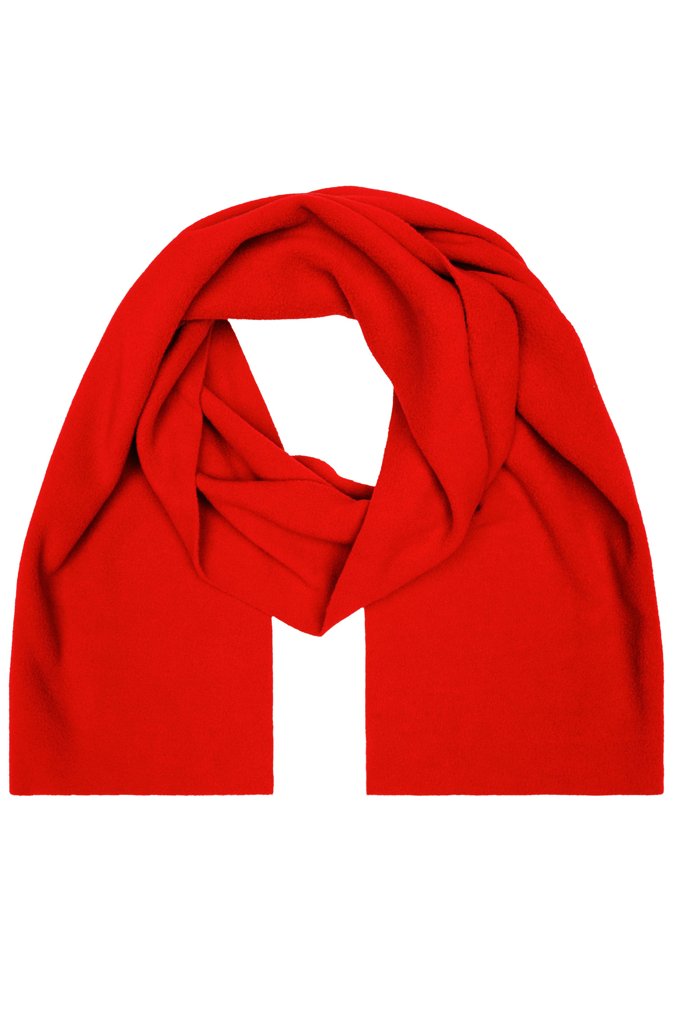 James & Nicholson Extrabreiter Fleece Schal red