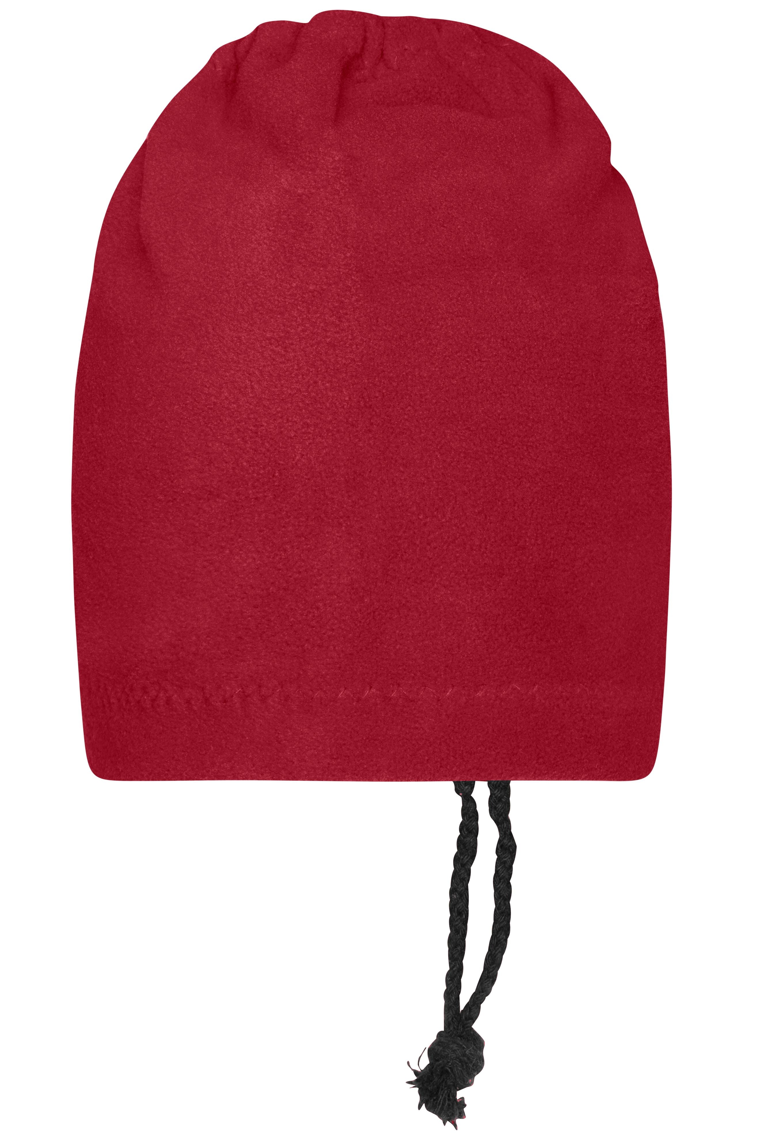 James & Nicholson Balaclava Fleece Mütze red