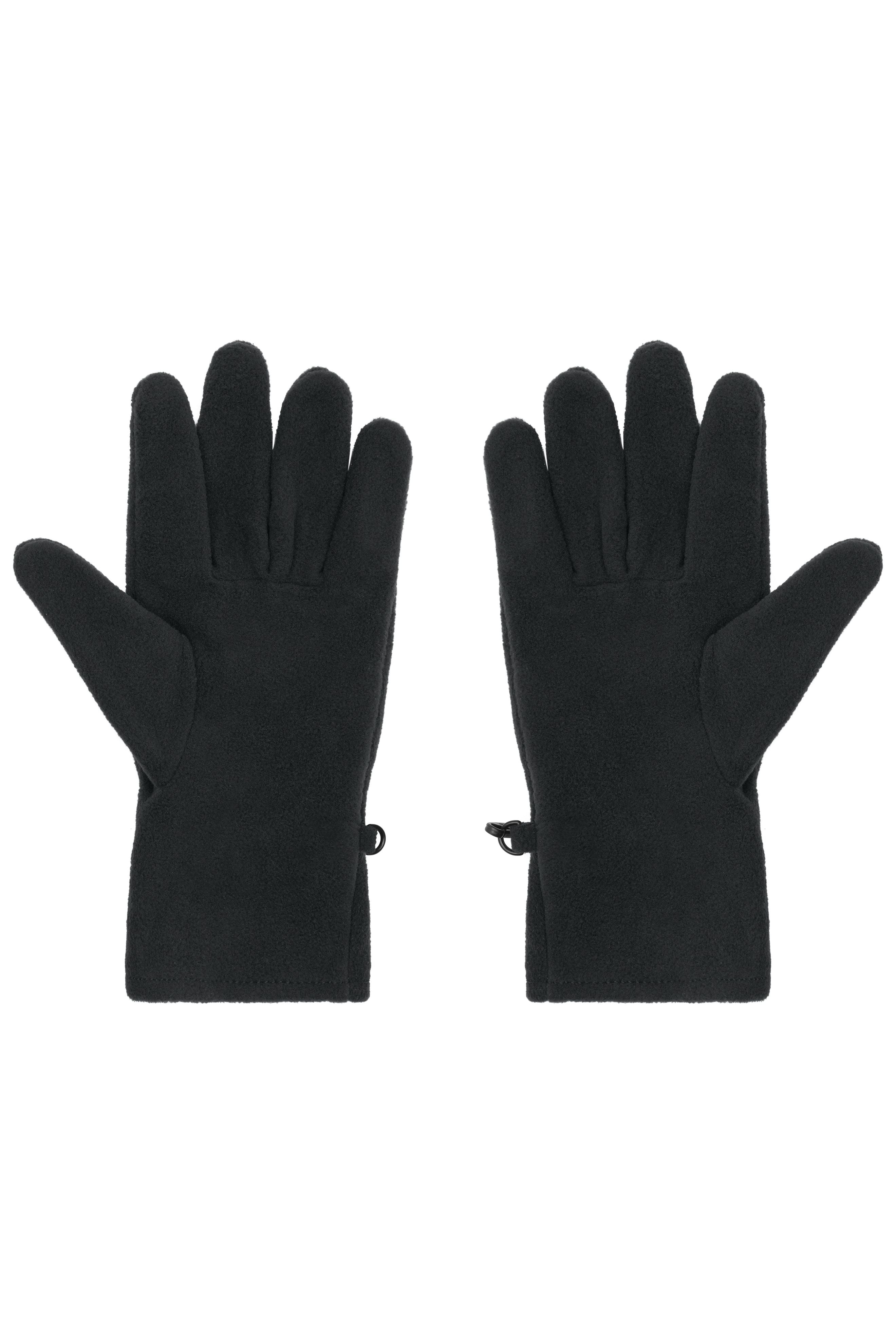 James & Nicholson Wärmende Unisex Fleece Handschuhe black