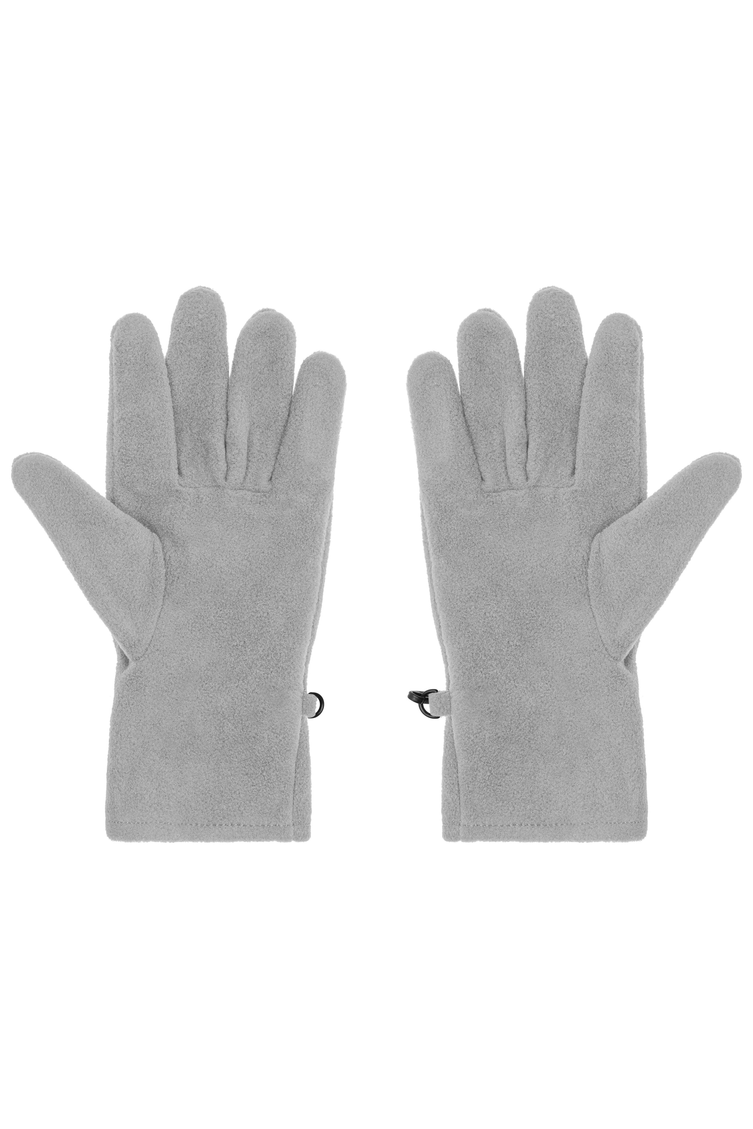 James & Nicholson Wärmende Unisex Fleece Handschuhe grey