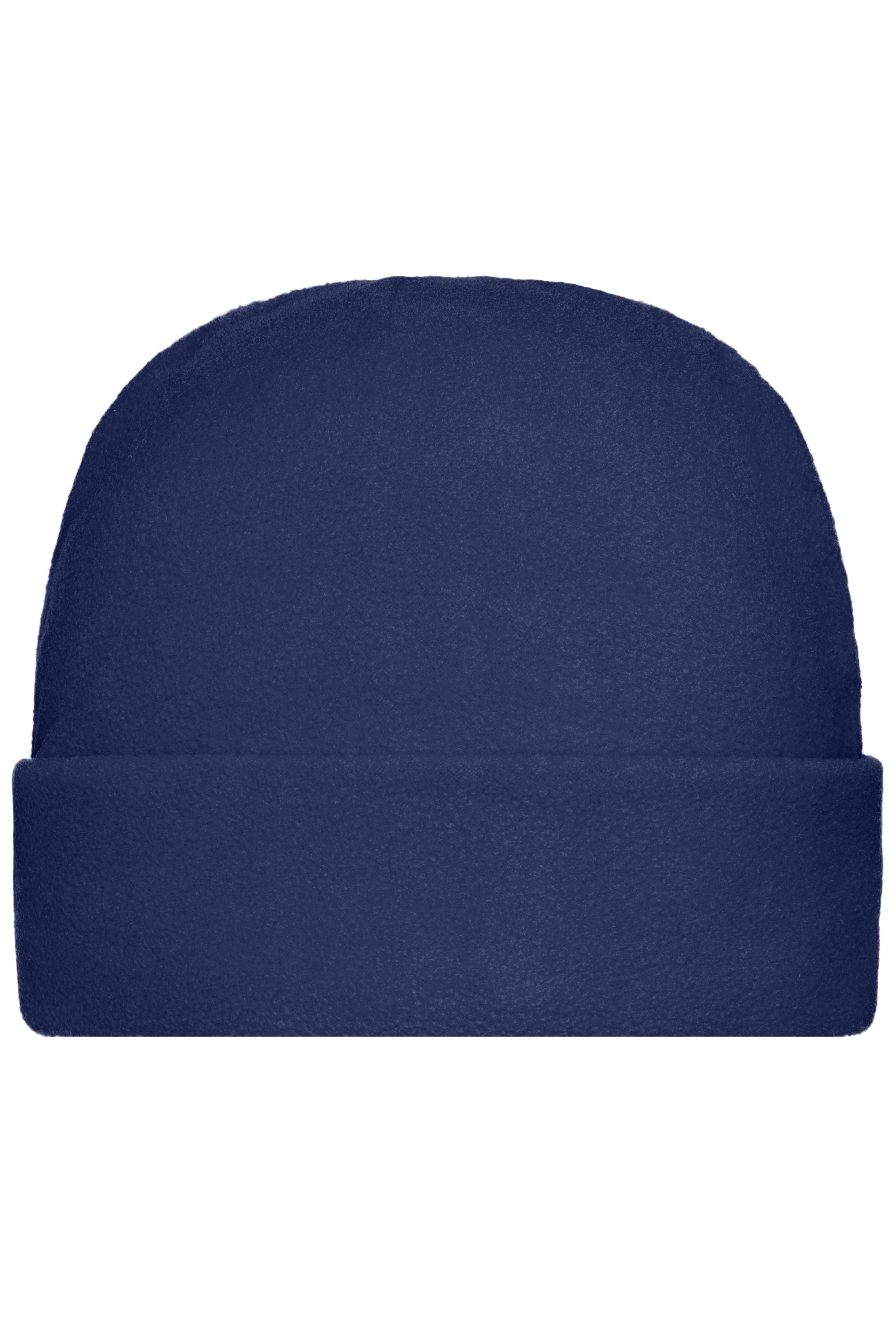 James & Nicholson Wärmende Fleece Mütze navy