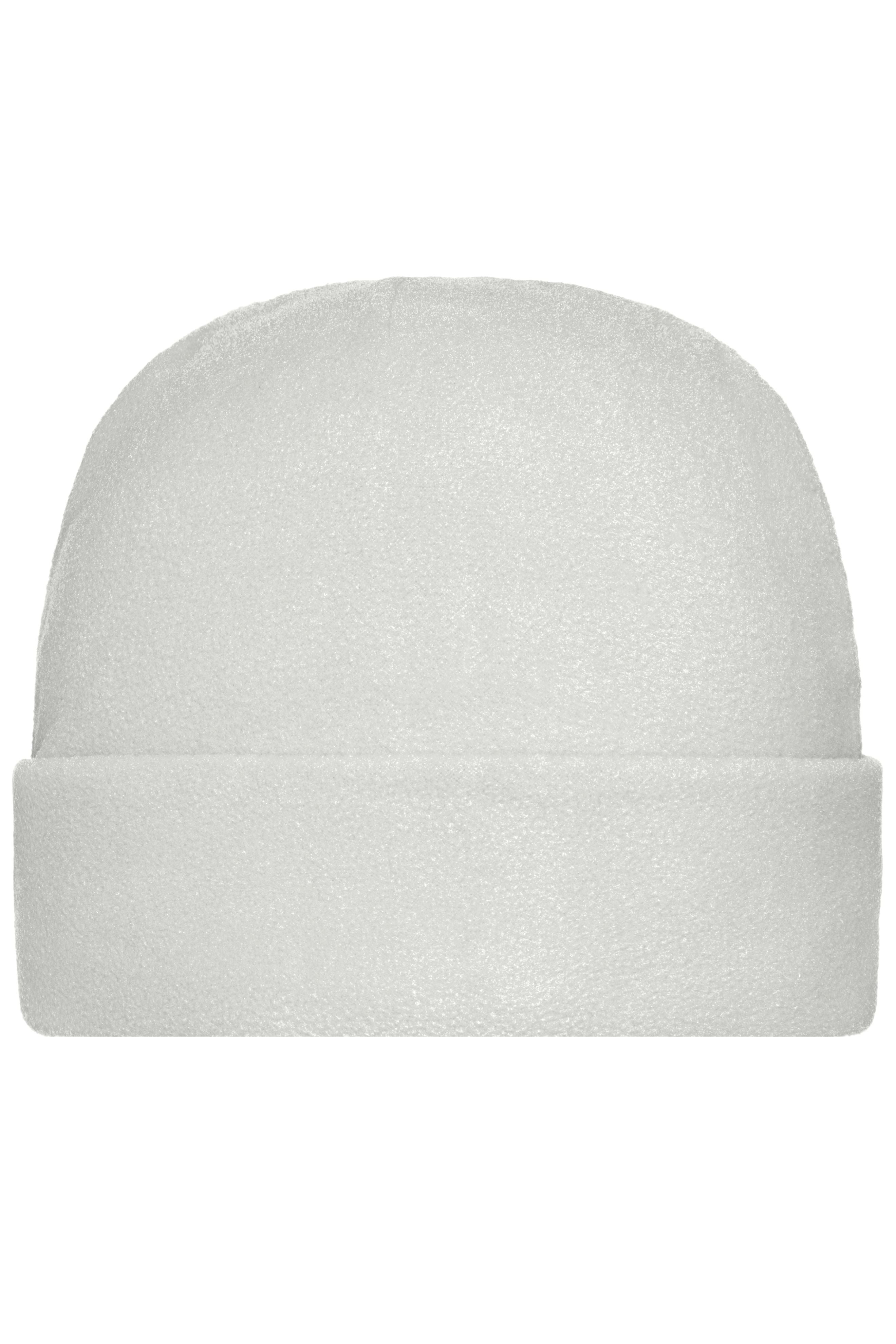 James & Nicholson Wärmende Fleece Mütze off-white