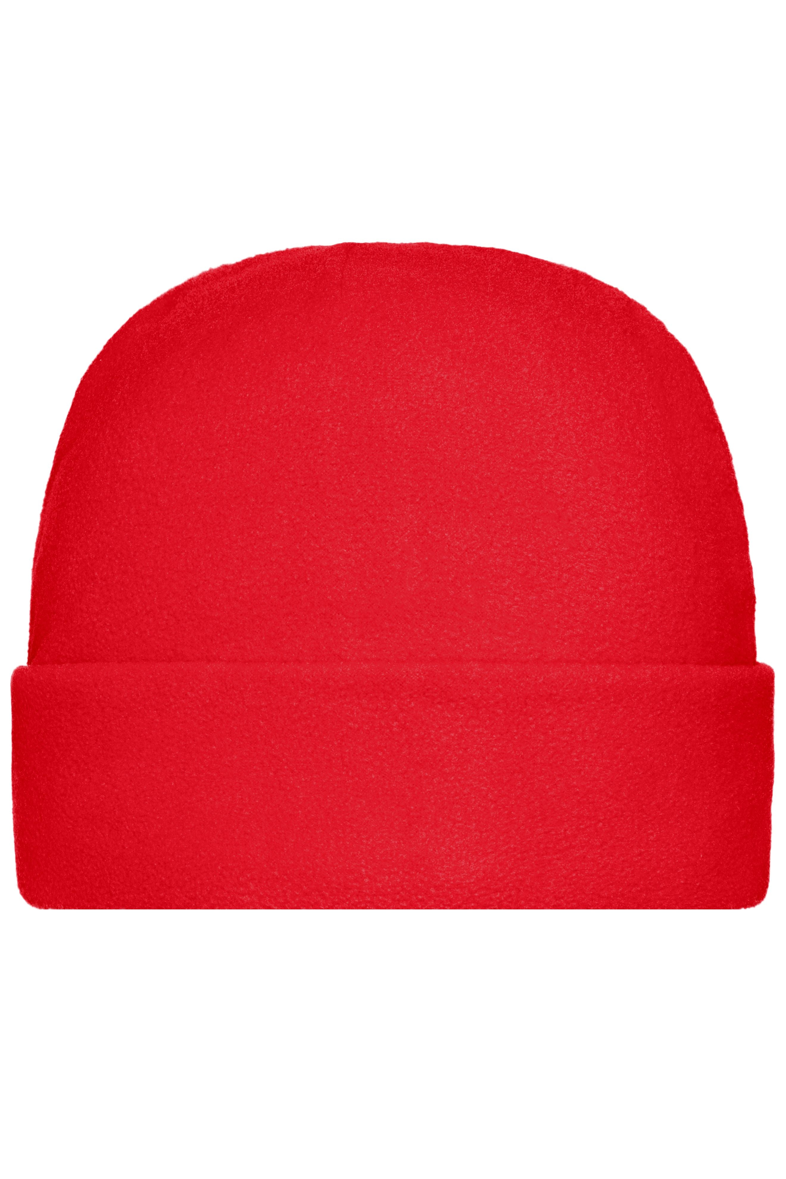 James & Nicholson Wärmende Fleece Mütze red