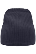 James & Nicholson Strickmütze mit Ripp-Optik navy